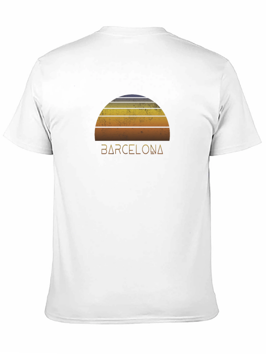 Retro Barcelona Sunset Graphic Tee