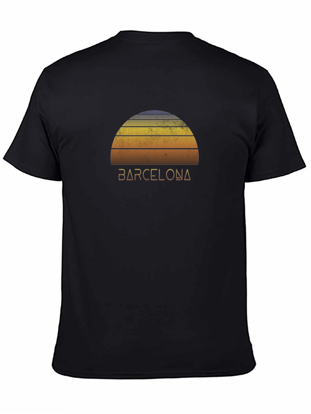Retro Barcelona Sunset Graphic Tee