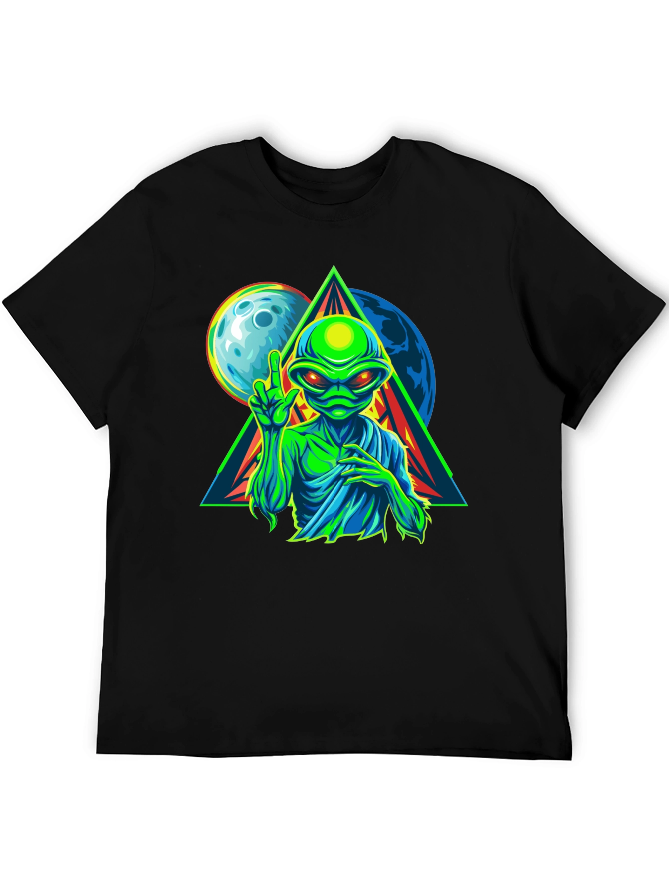 Alien Graphic T-Shirt - Peace Among Worlds!