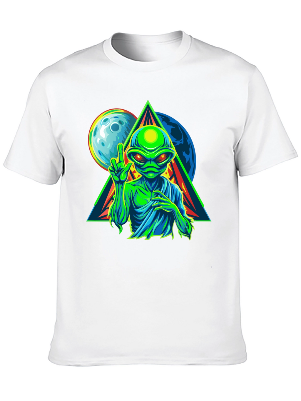 Alien Graphic T-Shirt - Peace Among Worlds!