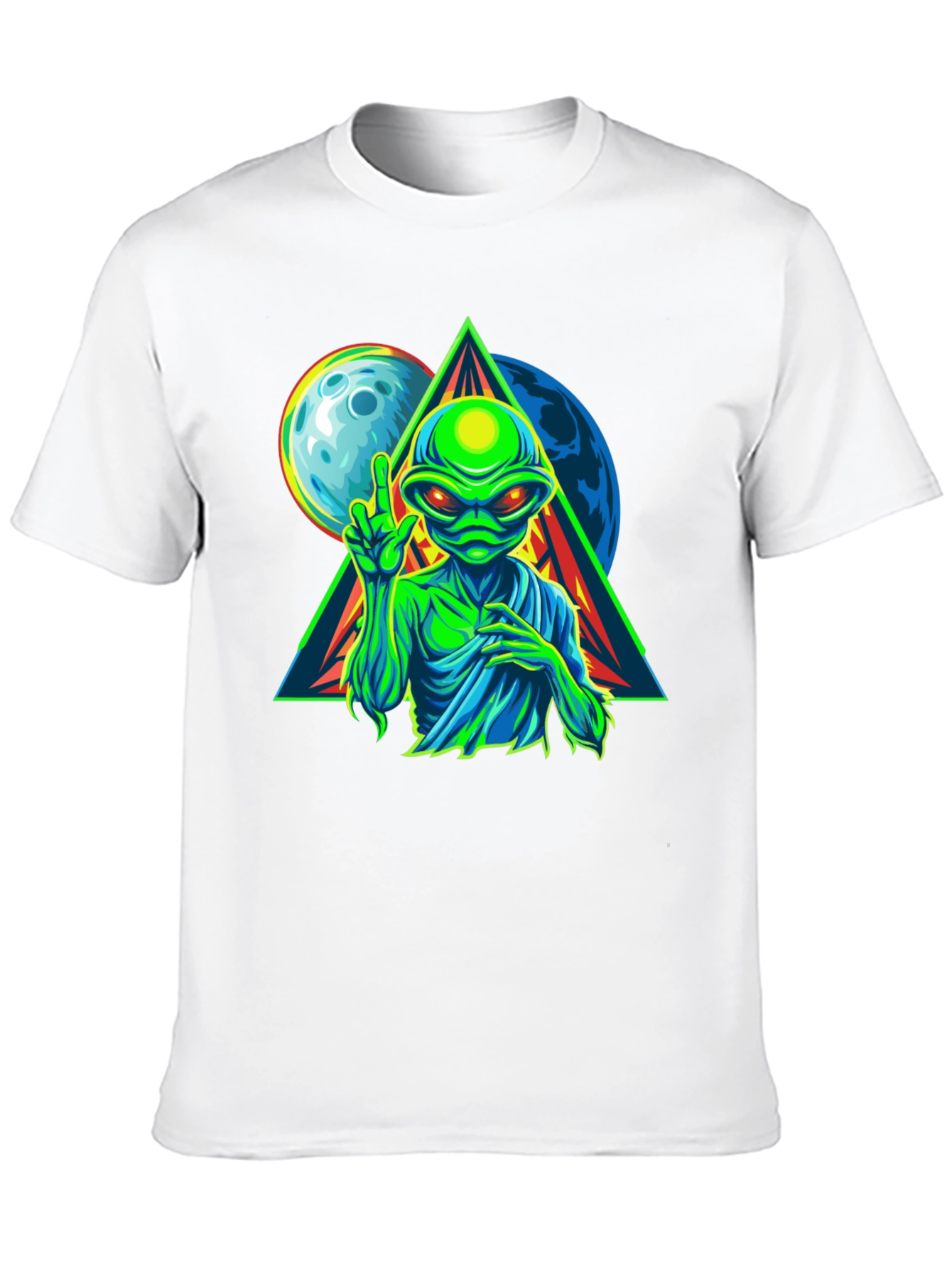Alien Graphic T-Shirt - Peace Among Worlds!