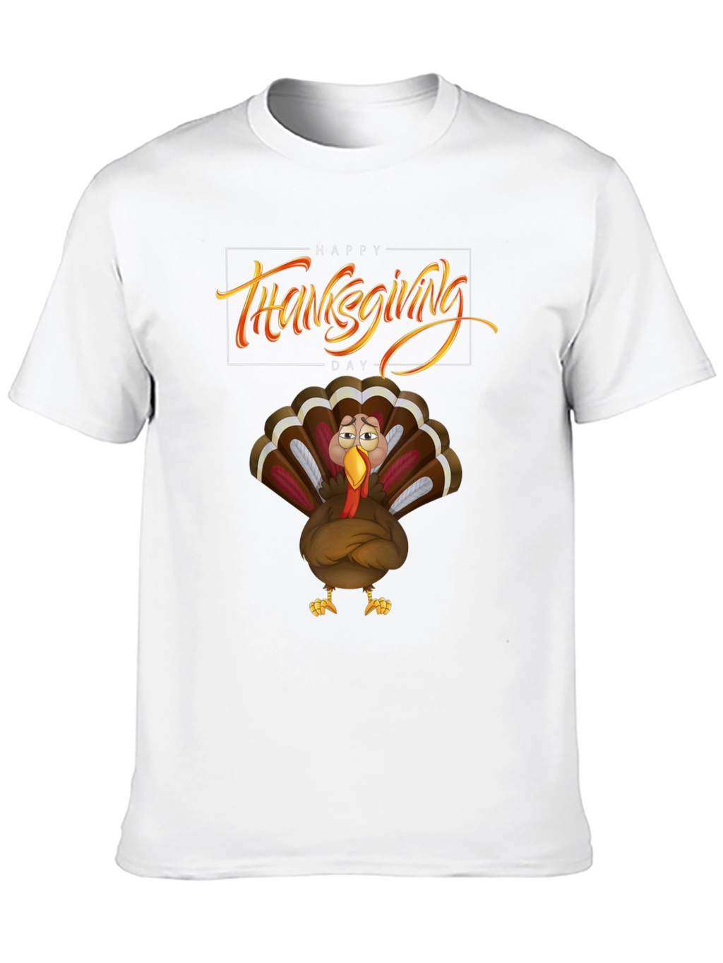 Thanksgiving Turkey Graphic Tee - Black