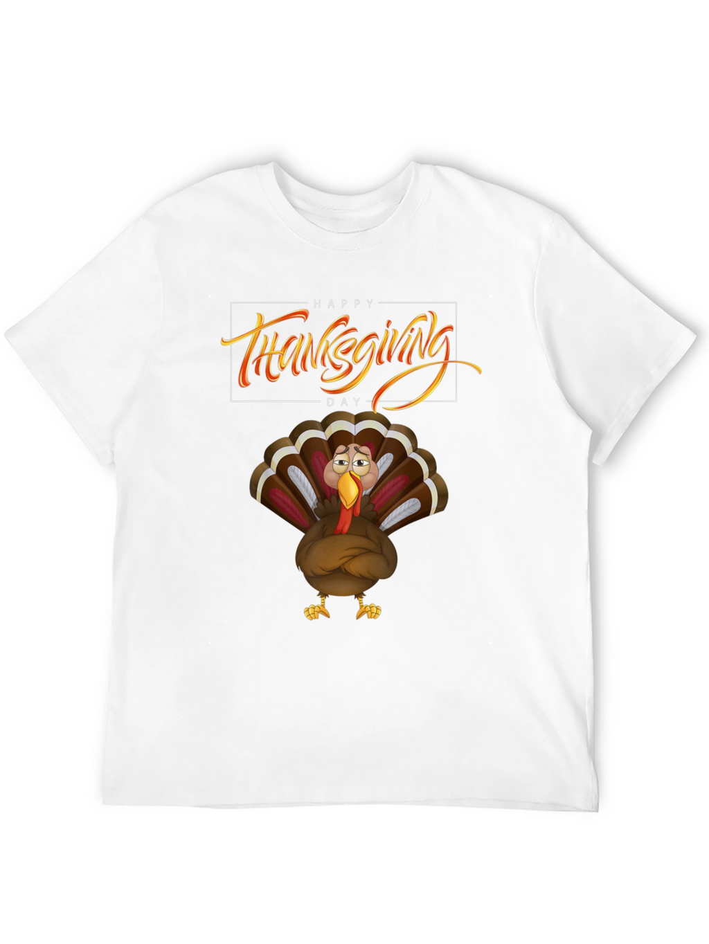 Thanksgiving Turkey Graphic Tee - Black