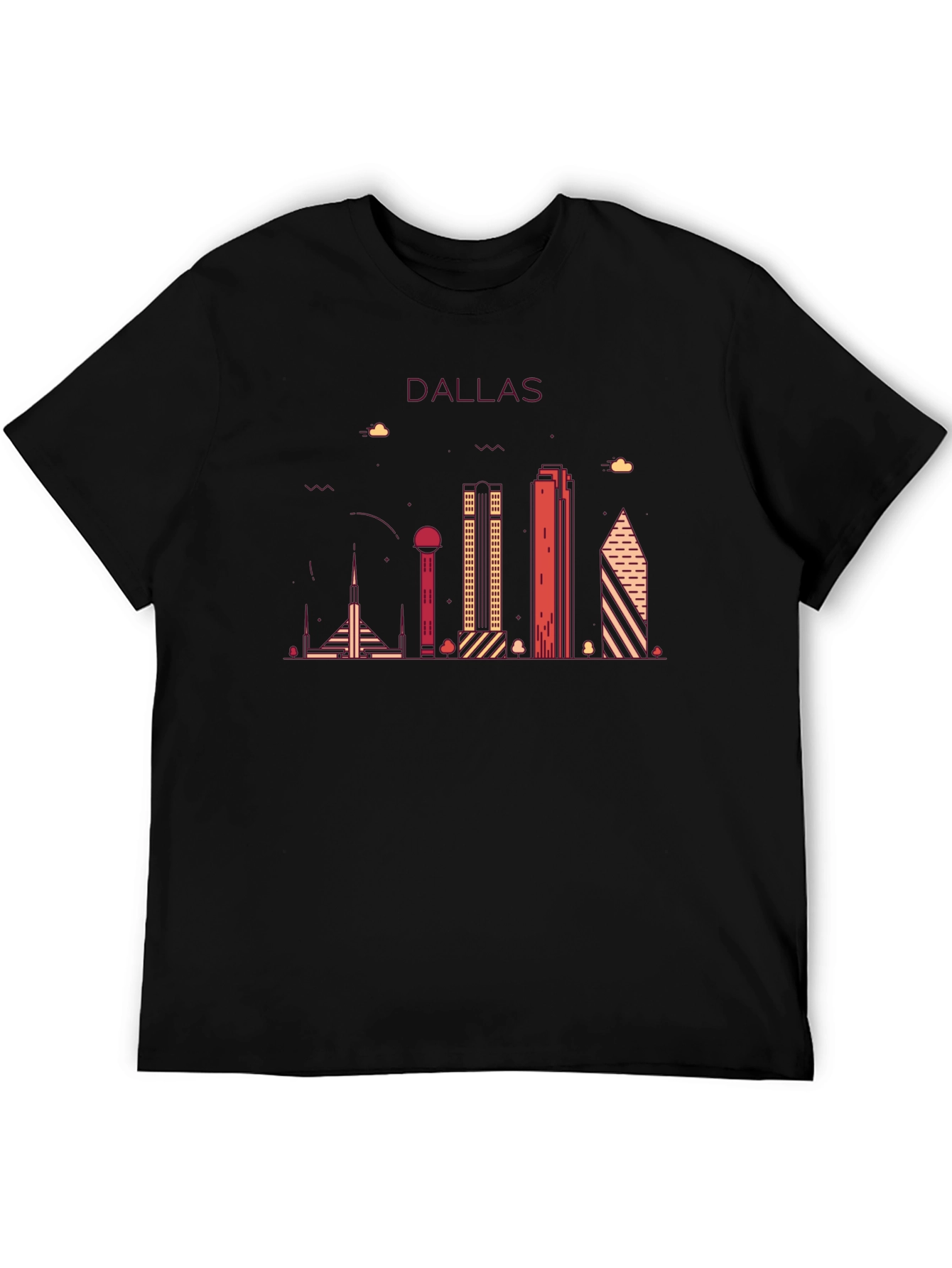 Dallas Skyline Graphic Tee - Modern Cityscape Shirt