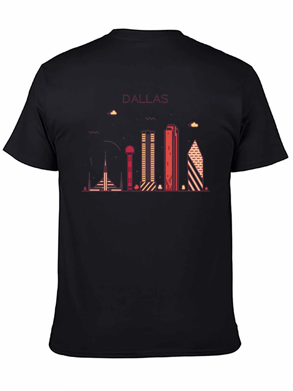 Dallas Skyline Graphic Tee - Modern Cityscape Shirt