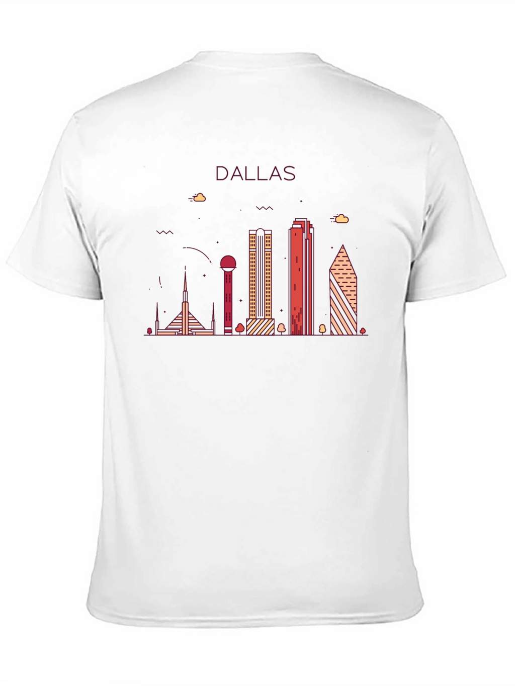 Dallas Skyline Graphic Tee - Modern Cityscape Shirt