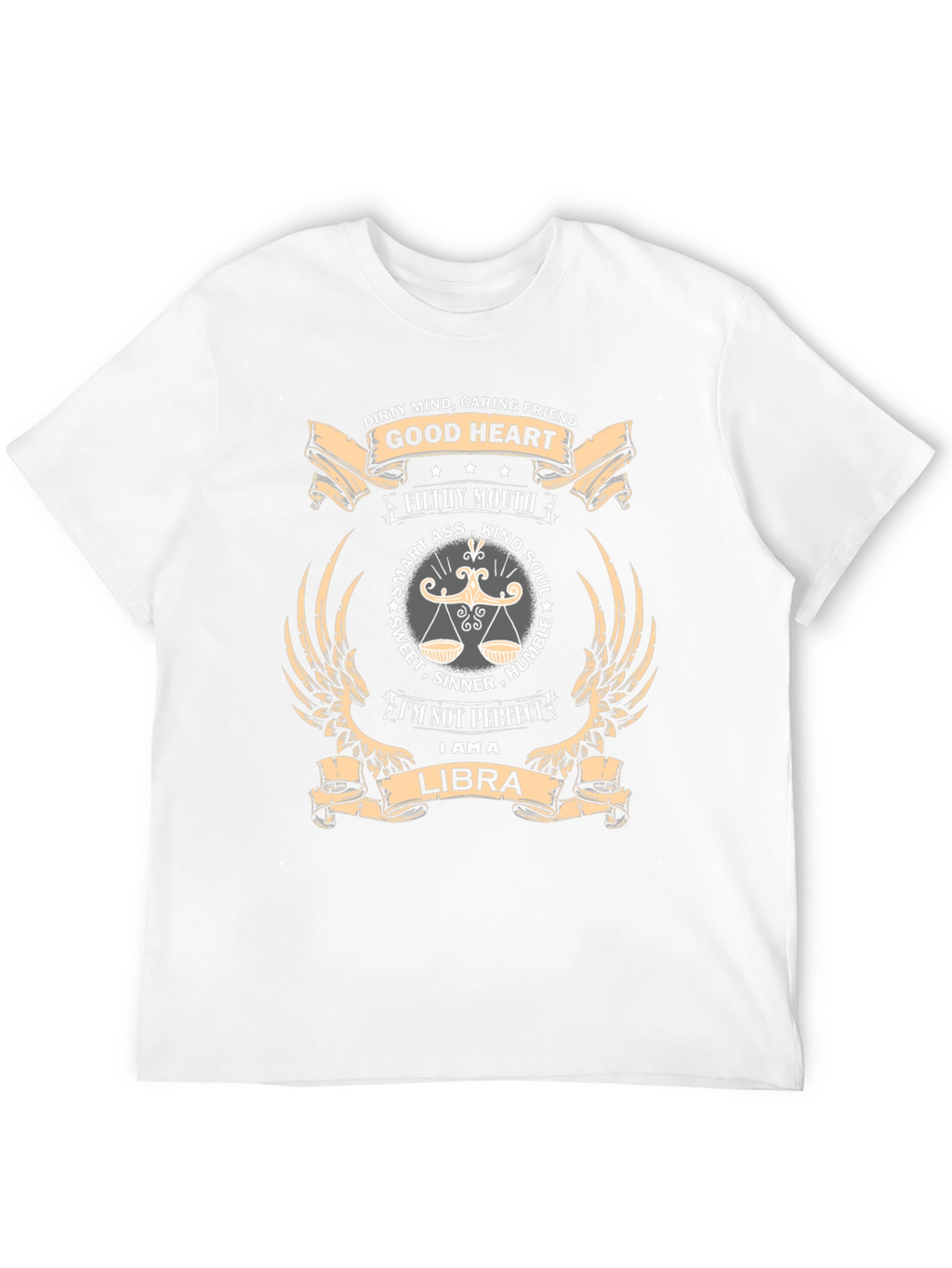 Libra Zodiac Graphic T-Shirt - Dirty Mind Good Heart