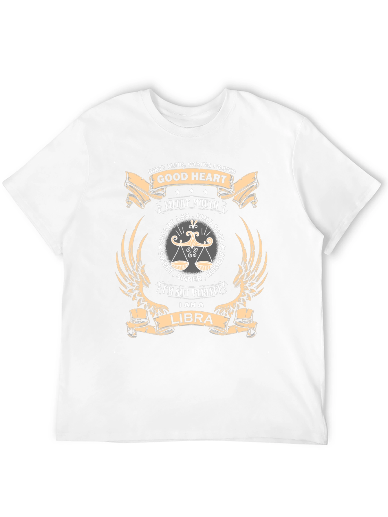 Libra Zodiac Graphic T-Shirt - Dirty Mind Good Heart