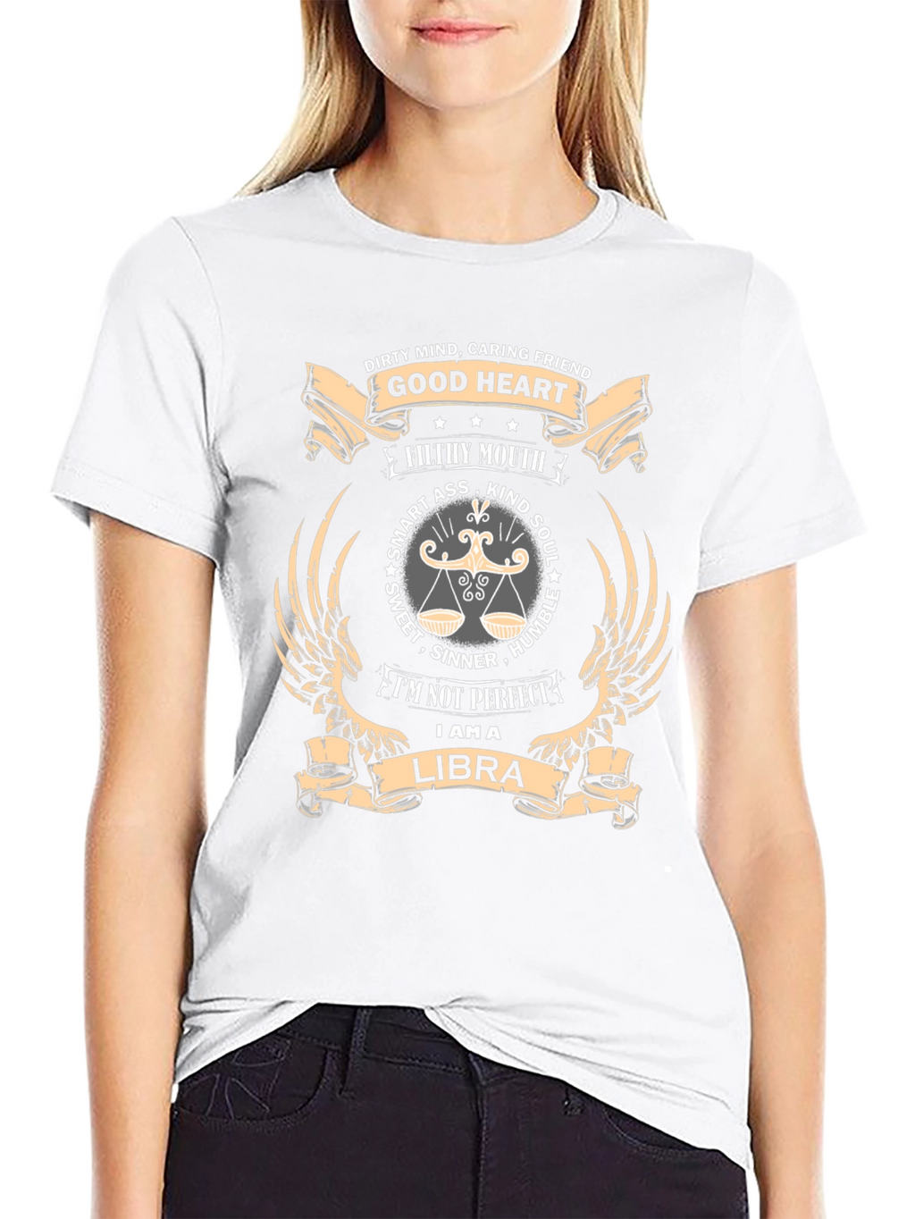 Libra Zodiac Graphic T-Shirt - Dirty Mind Good Heart