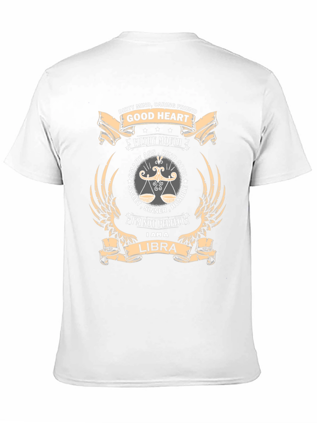 Libra Zodiac Graphic T-Shirt - Dirty Mind Good Heart