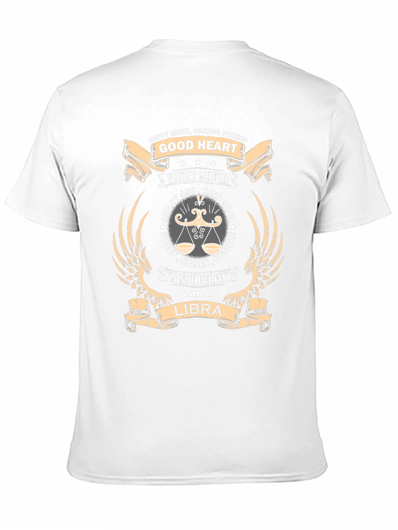 Libra Zodiac Graphic T-Shirt - Dirty Mind Good Heart