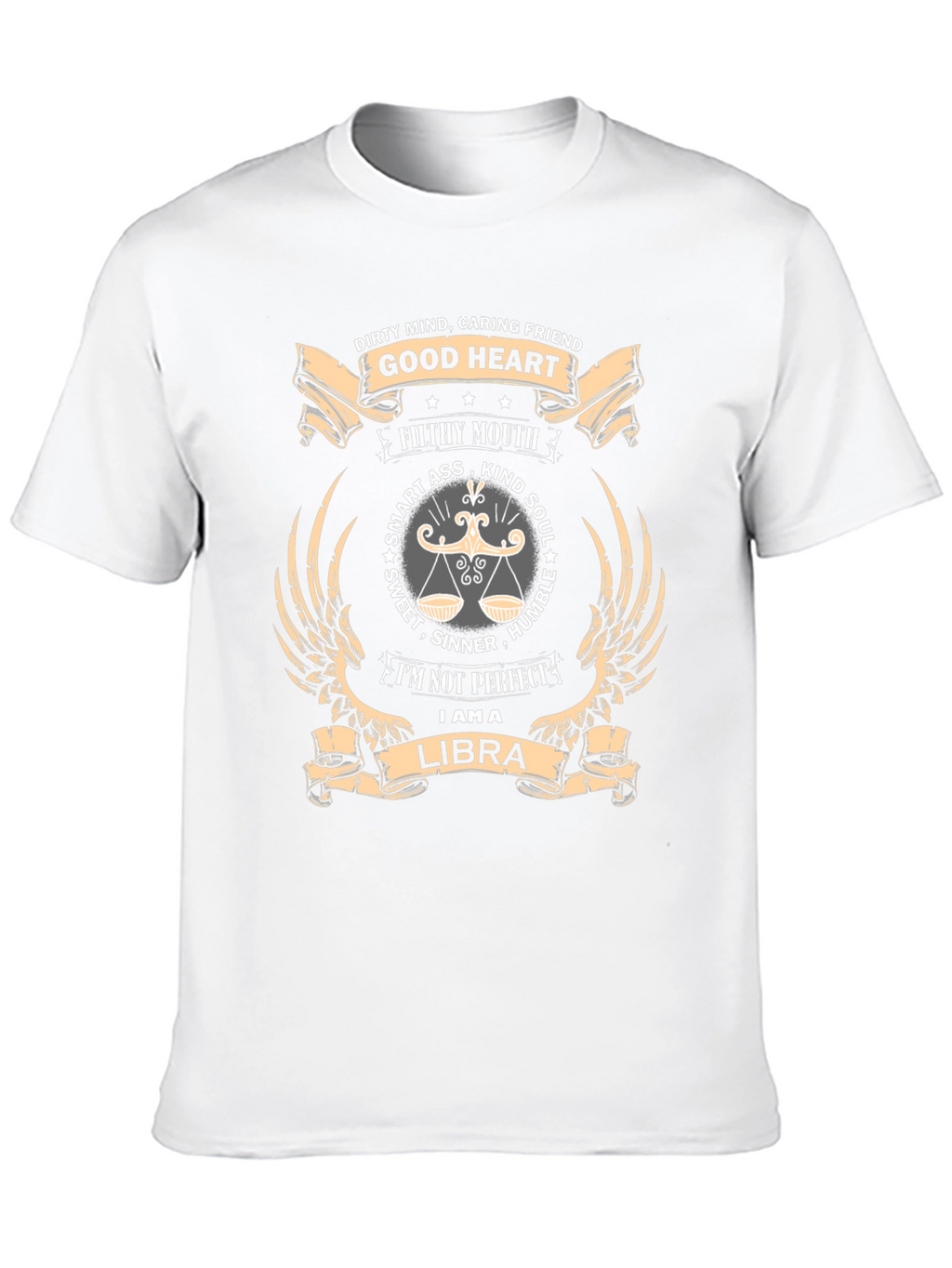 Libra Zodiac Graphic T-Shirt - Dirty Mind Good Heart