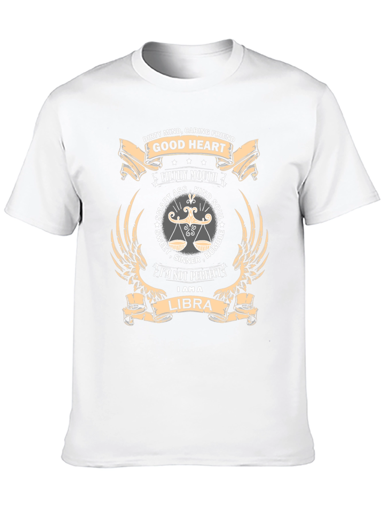 Libra Zodiac Graphic T-Shirt - Dirty Mind Good Heart