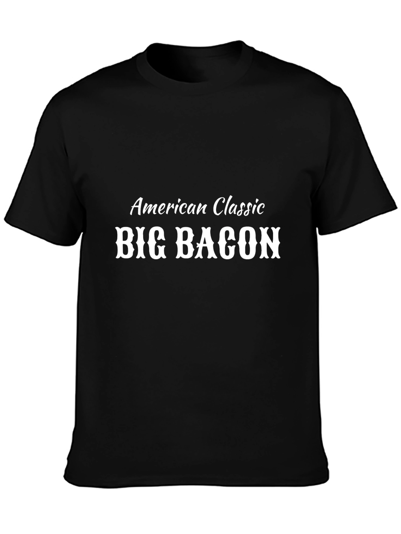 American Classic Big Bacon Black T-Shirt