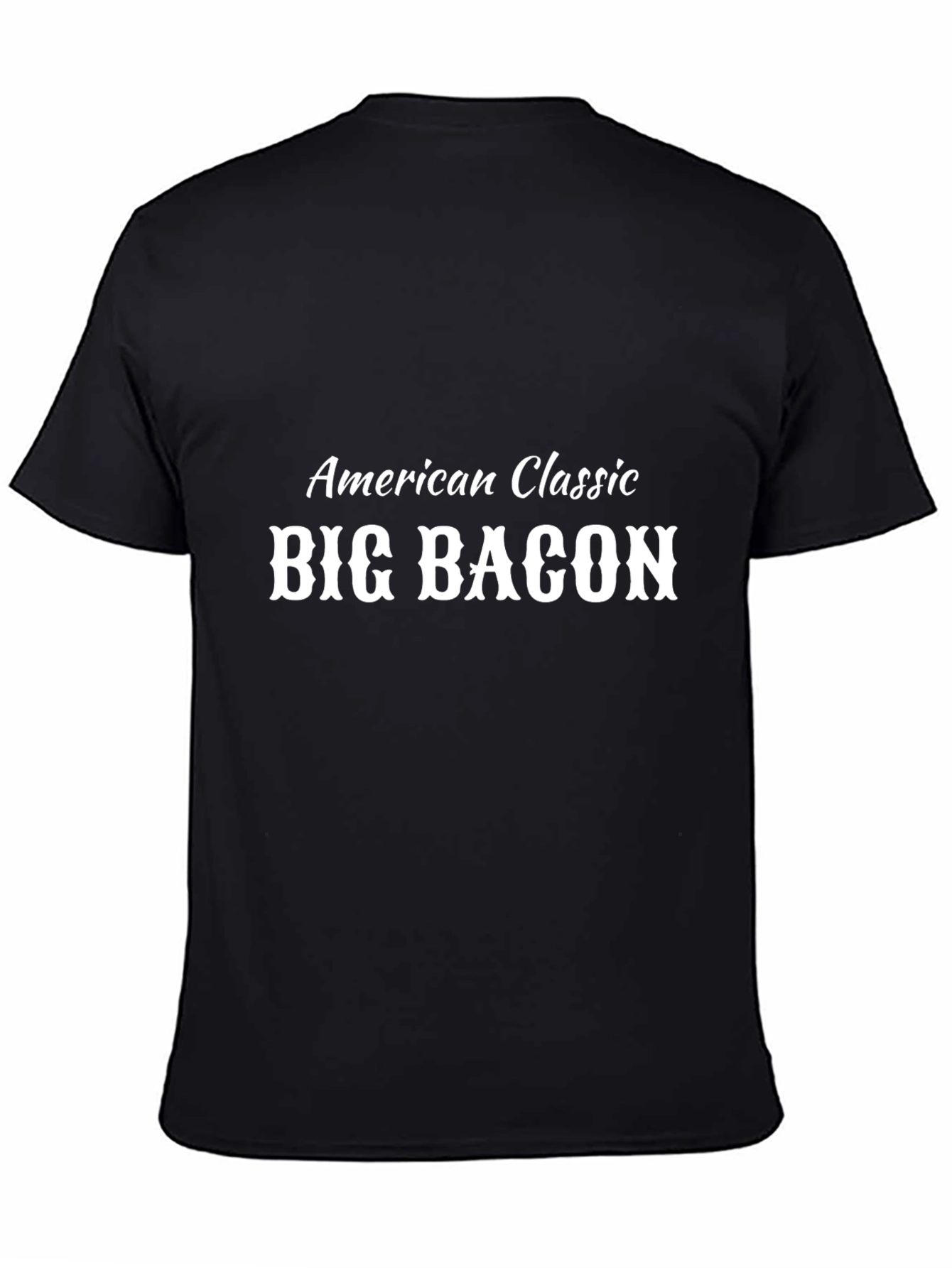 American Classic Big Bacon Black T-Shirt