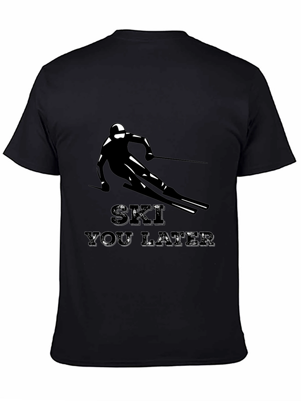 Ski You Later Graphic Tee - Black
