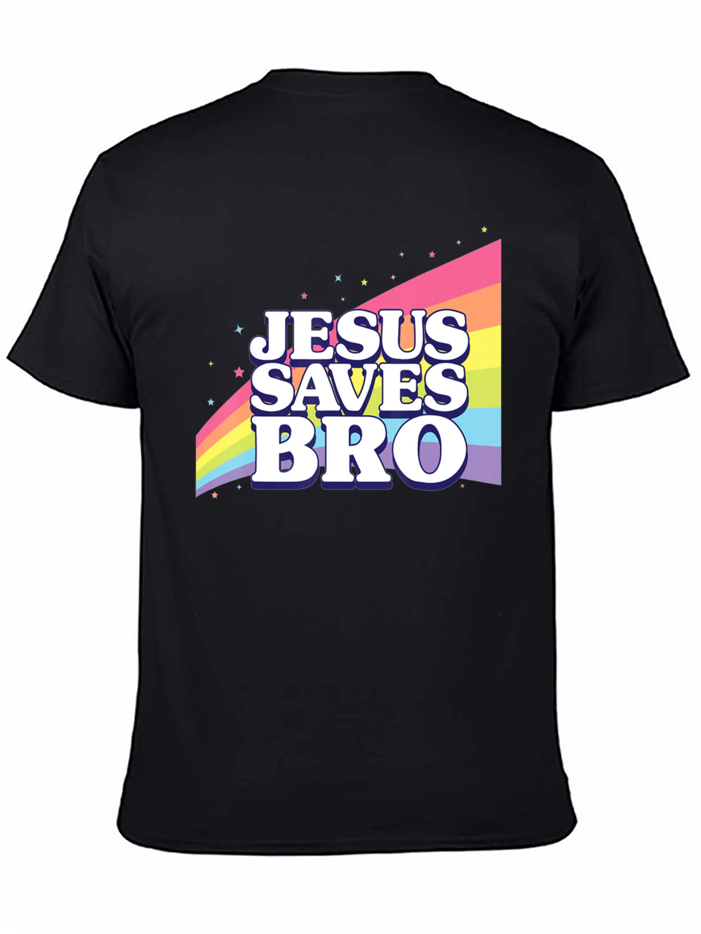 Jesus Saves Bro Rainbow T-Shirt