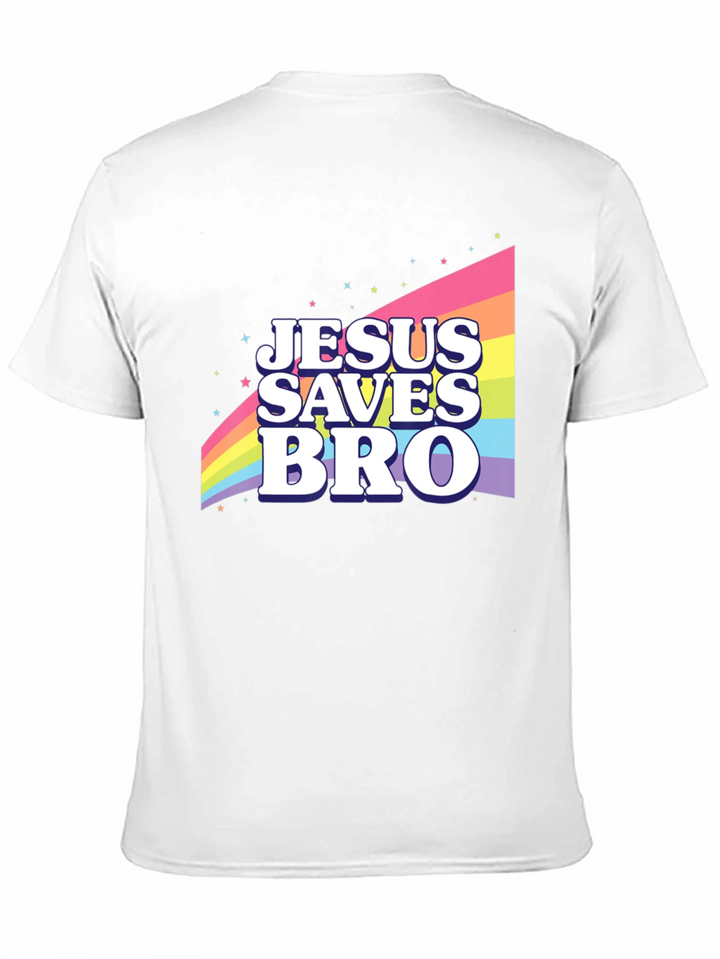 Jesus Saves Bro Rainbow T-Shirt