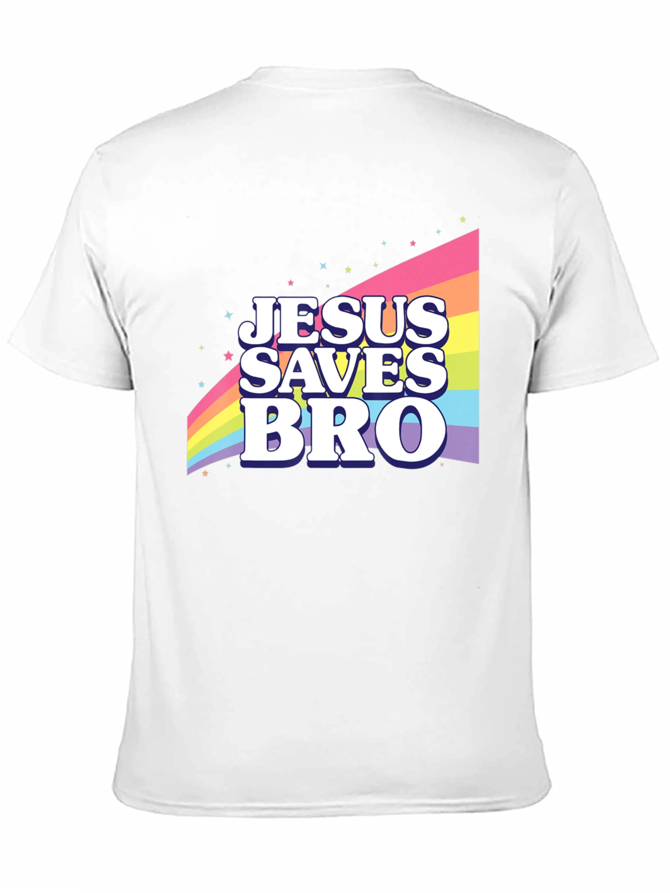 Jesus Saves Bro Rainbow T-Shirt