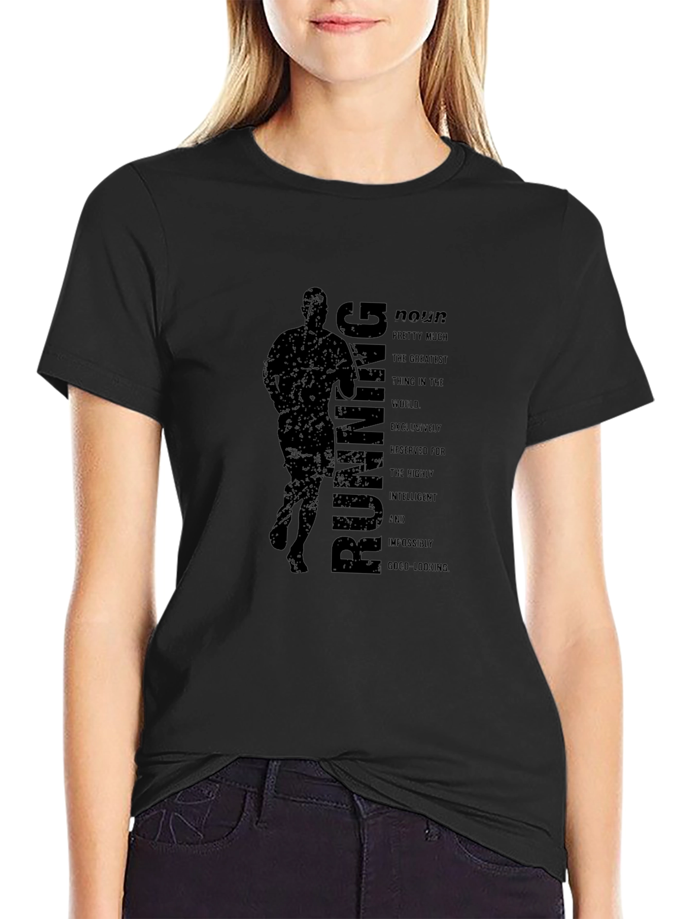 Running Definition Black T-Shirt