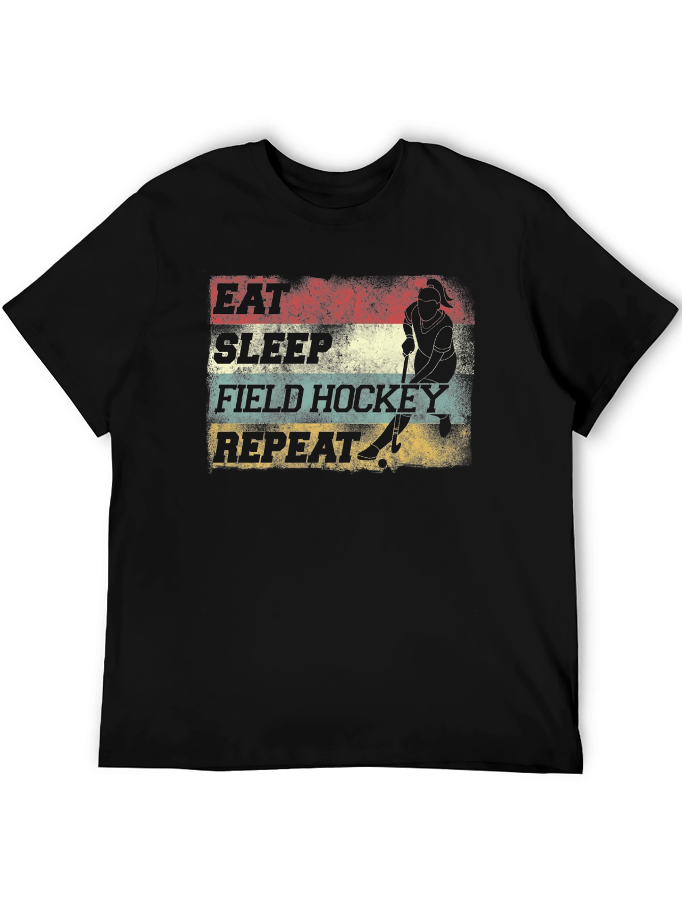 Eat Sleep Field Hockey Repeat Graphic Tee