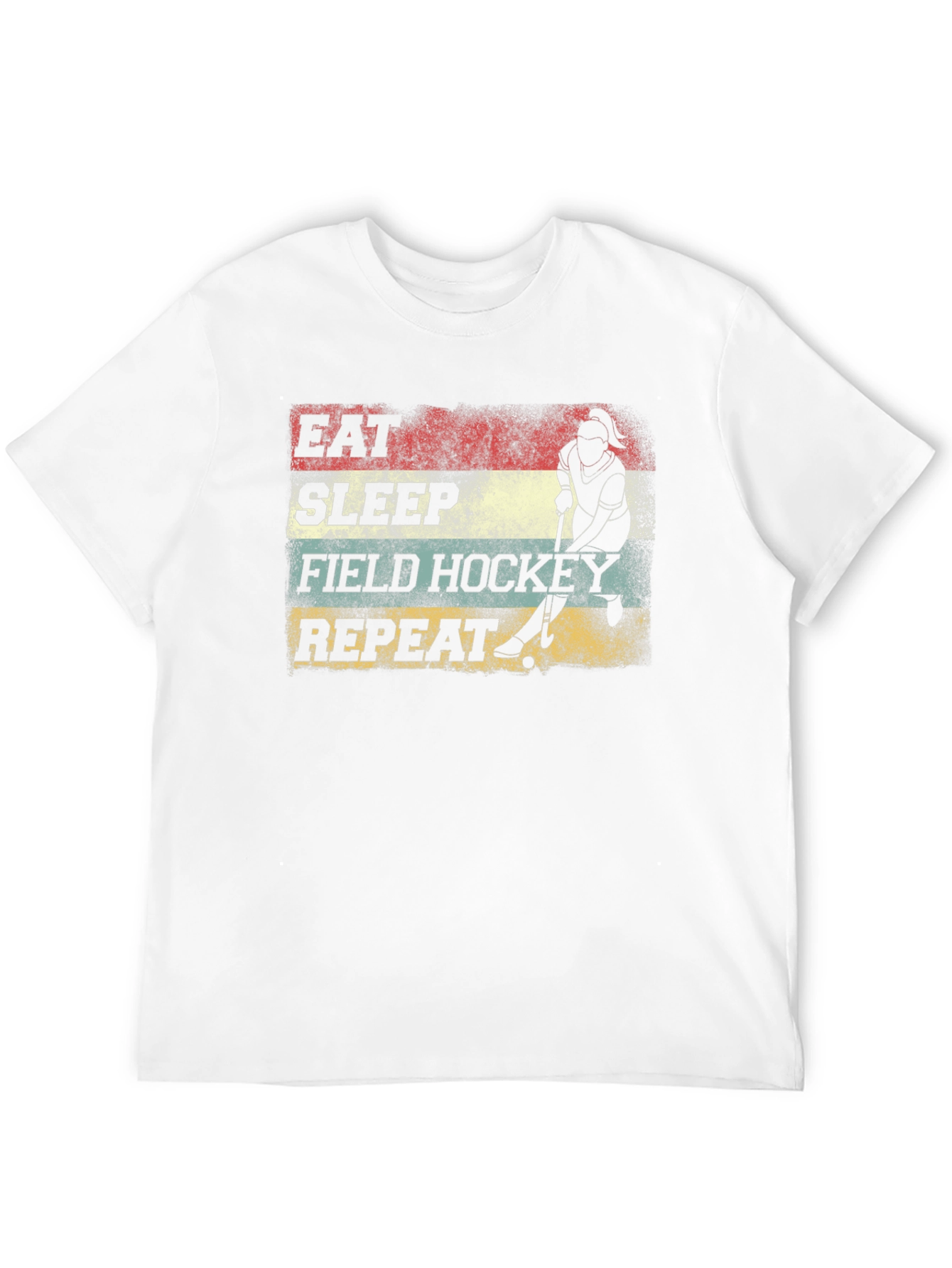 Eat Sleep Field Hockey Repeat Graphic Tee