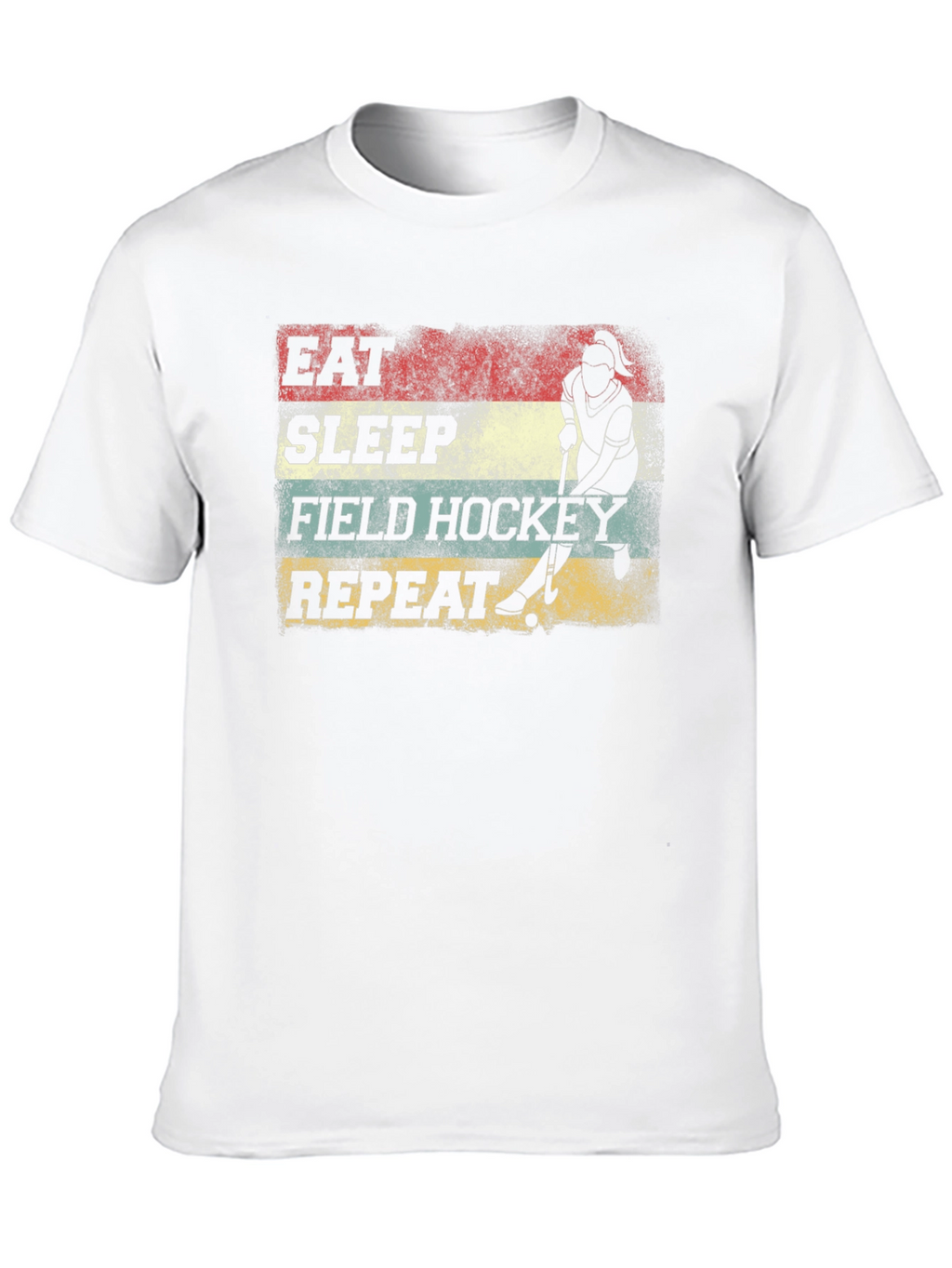 Eat Sleep Field Hockey Repeat Graphic Tee