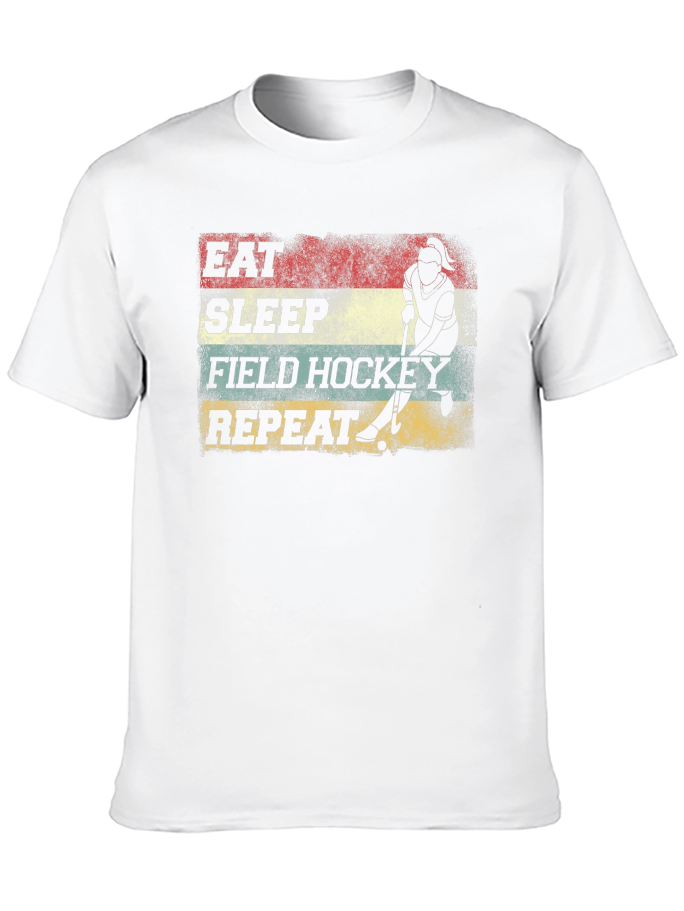 Eat Sleep Field Hockey Repeat Graphic Tee