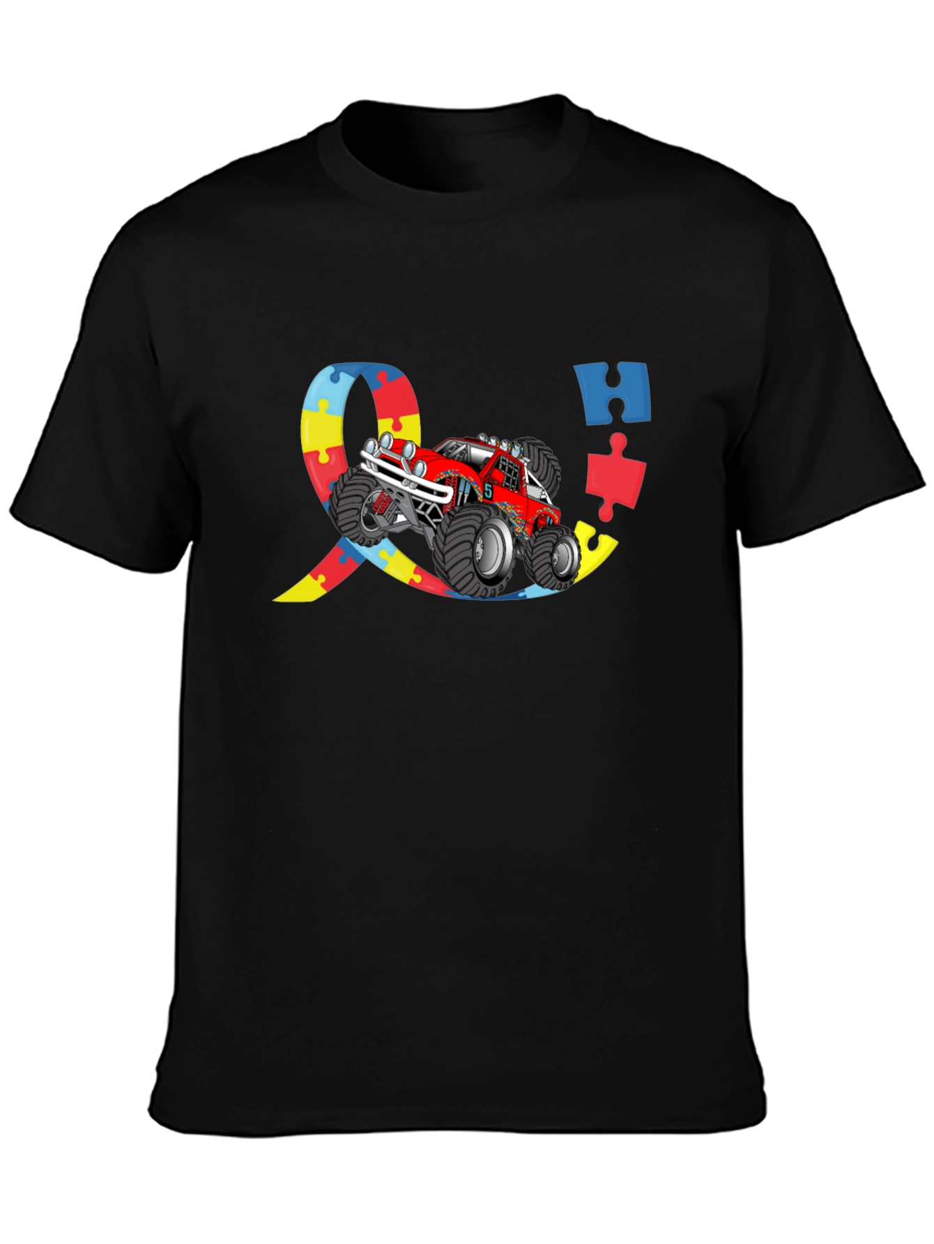 Autism Awareness Monster Truck Graphic Tee