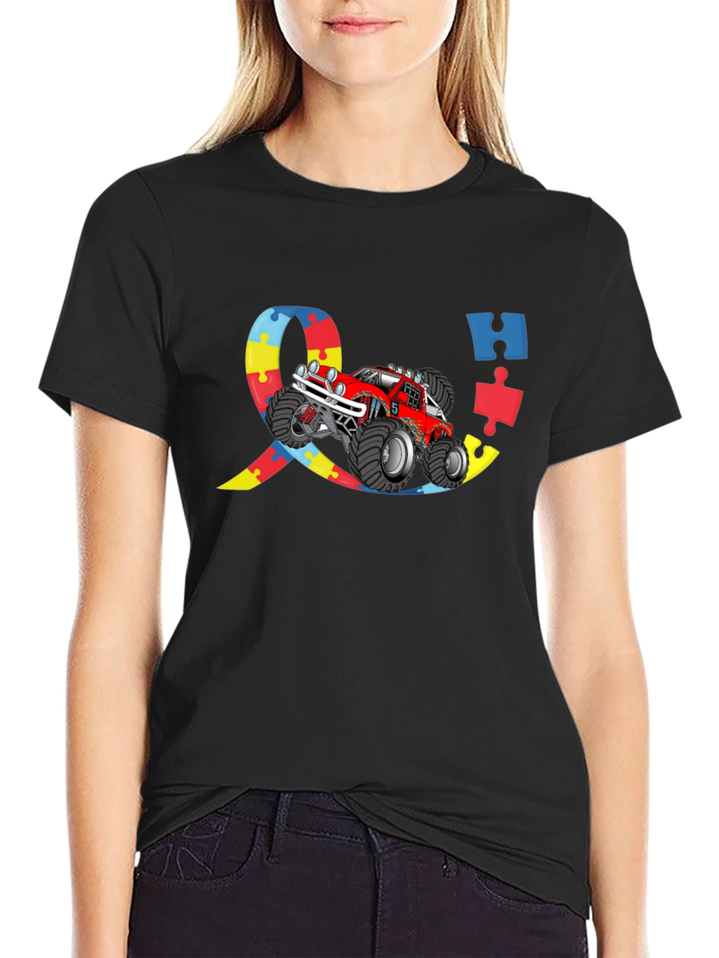 Autism Awareness Monster Truck Graphic Tee