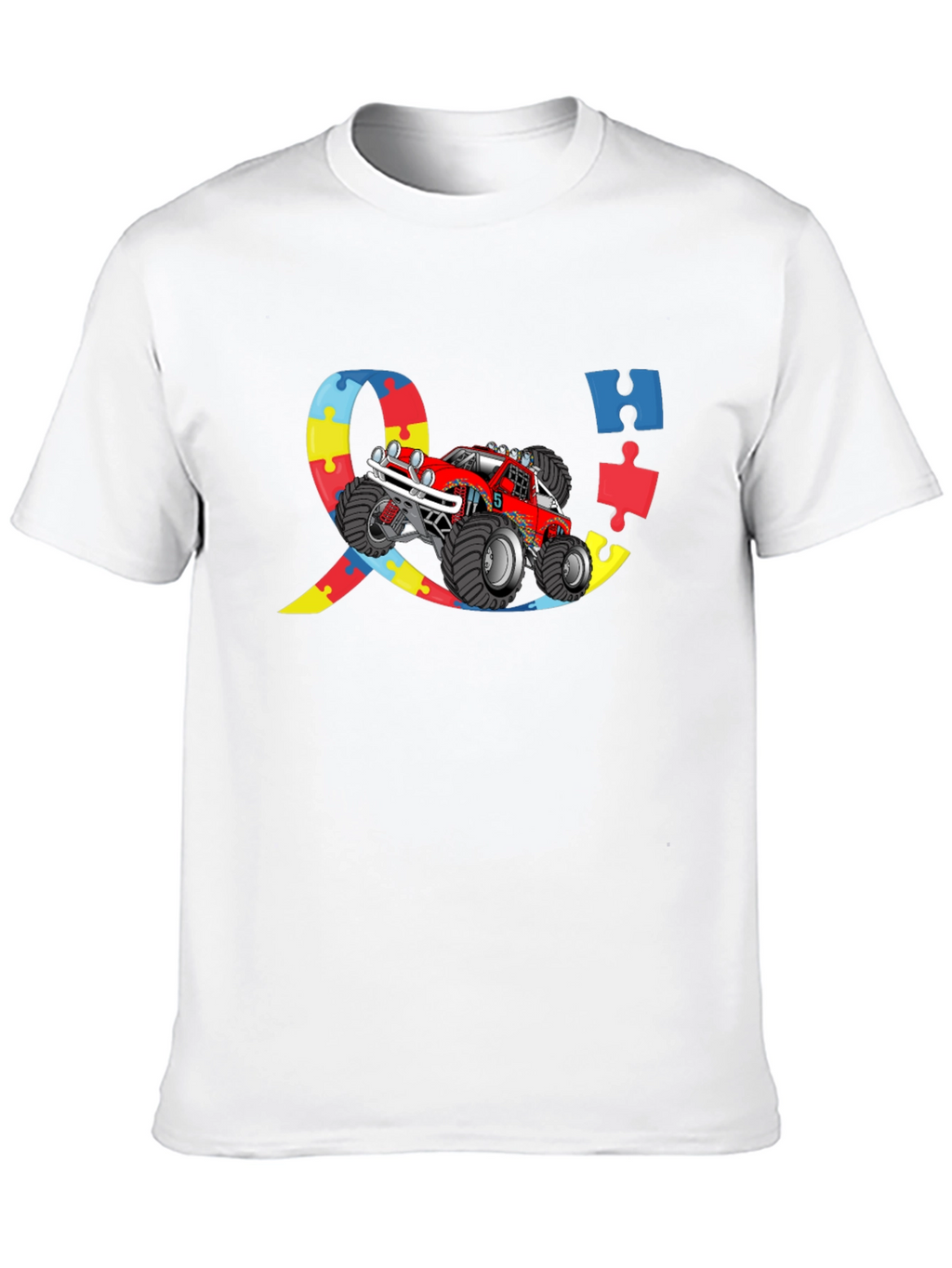 Autism Awareness Monster Truck Graphic Tee