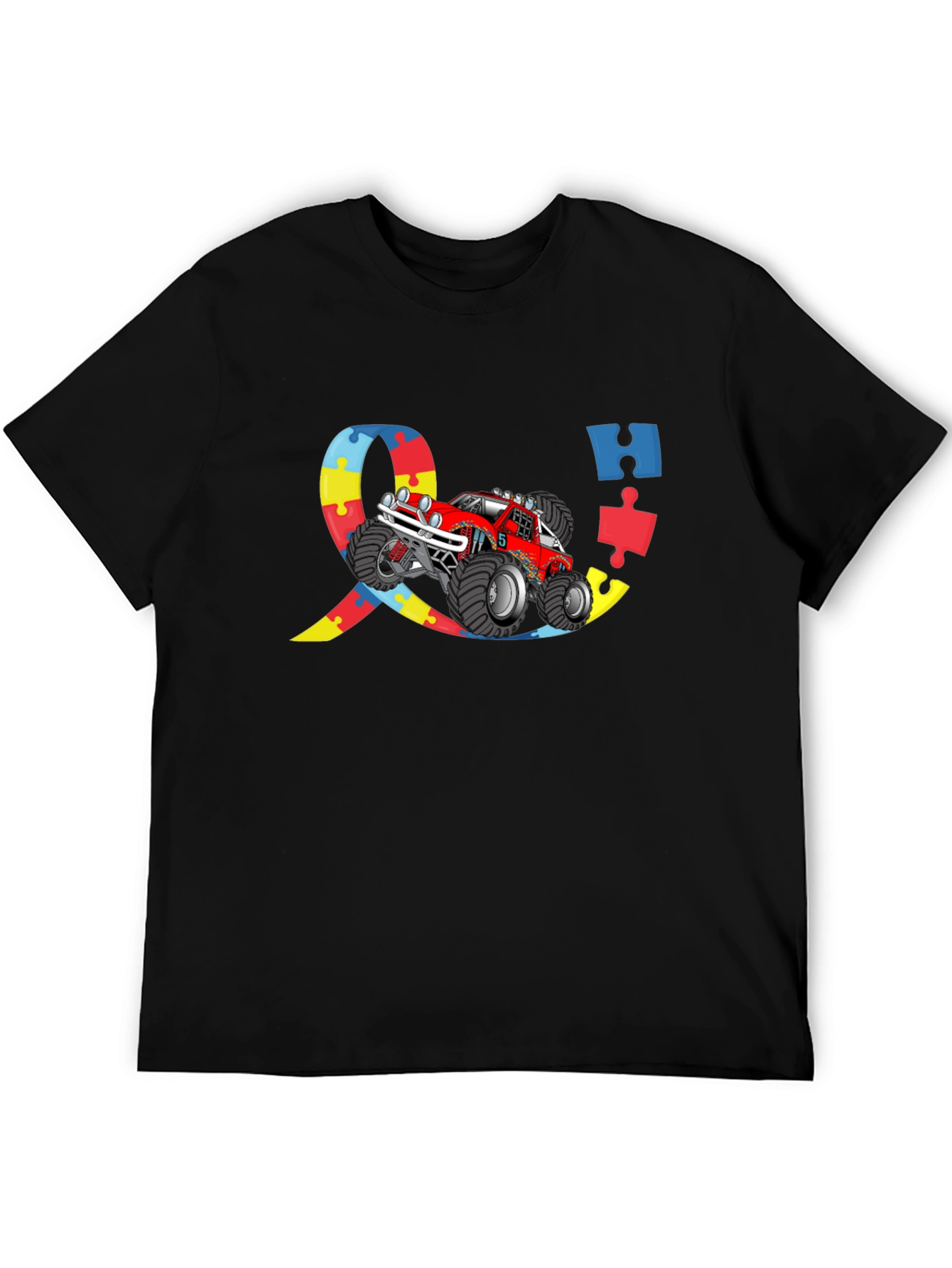 Autism Awareness Monster Truck Graphic Tee
