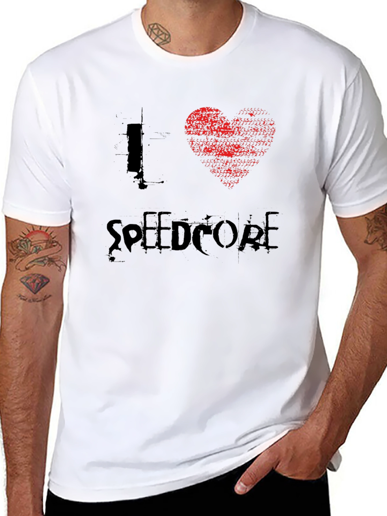 I Heart Speedcore Black T-Shirt