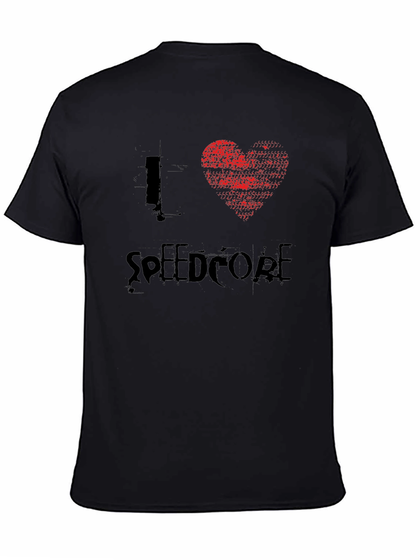 I Heart Speedcore Black T-Shirt