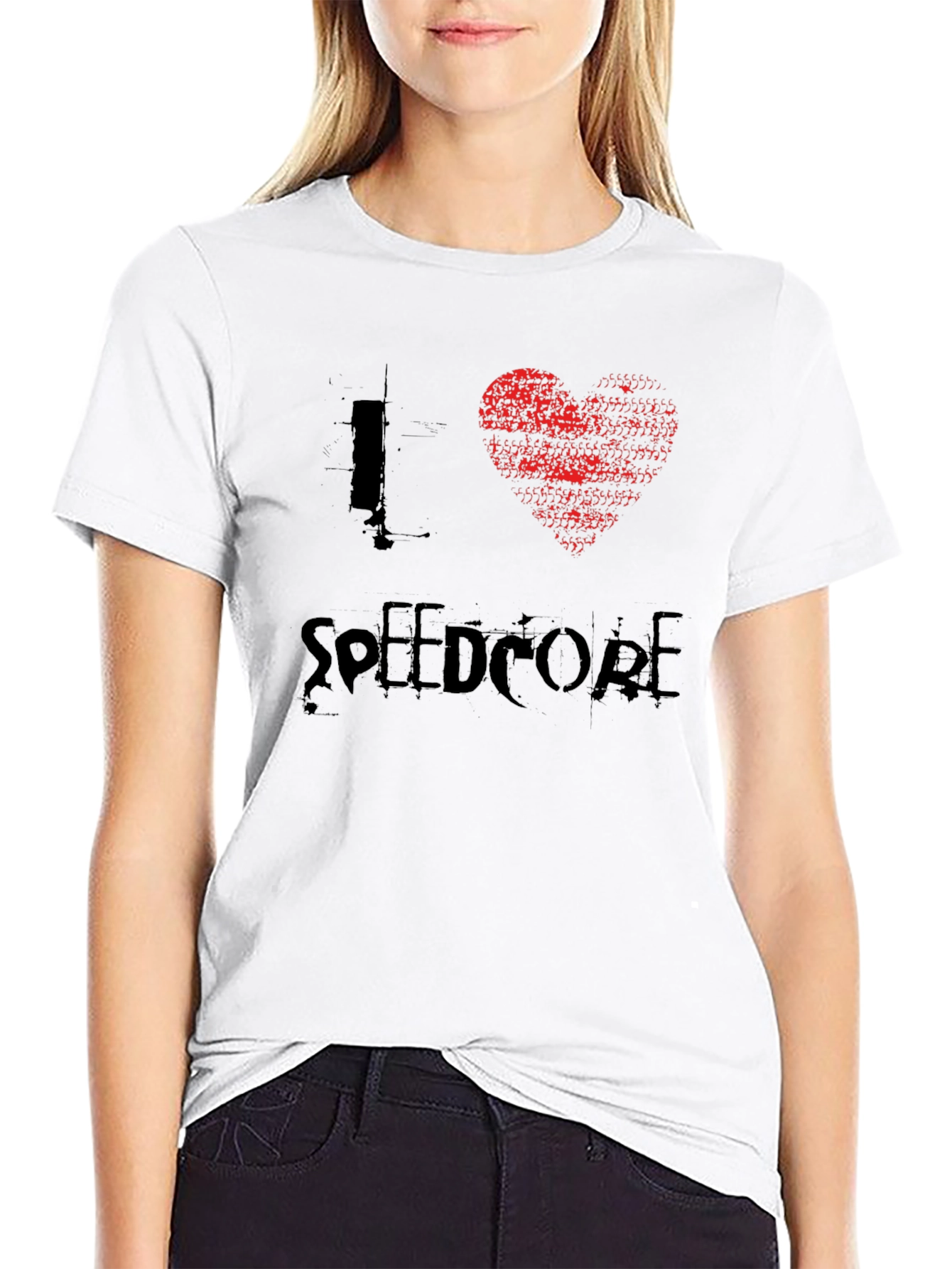 I Heart Speedcore Black T-Shirt