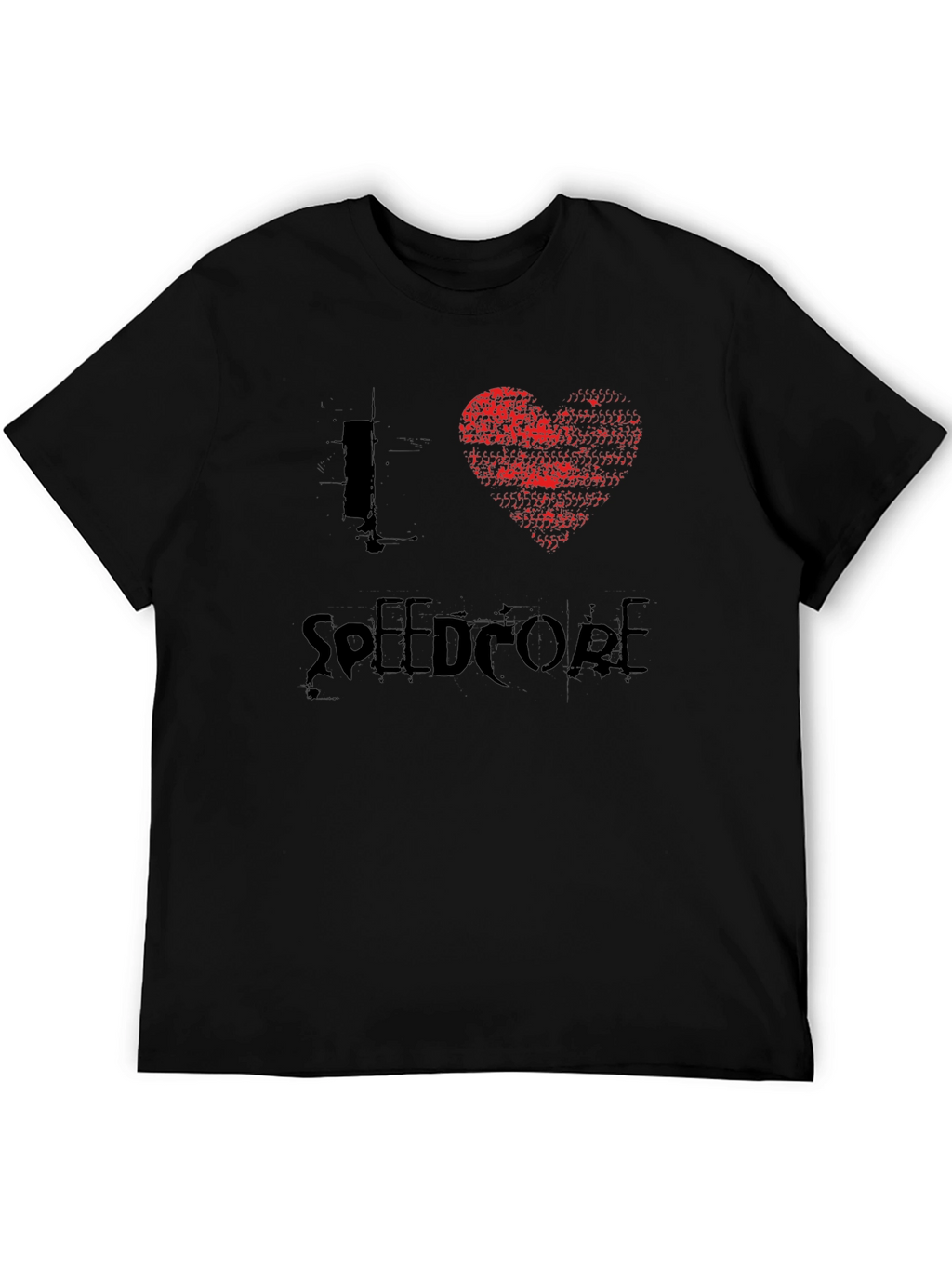 I Heart Speedcore Black T-Shirt