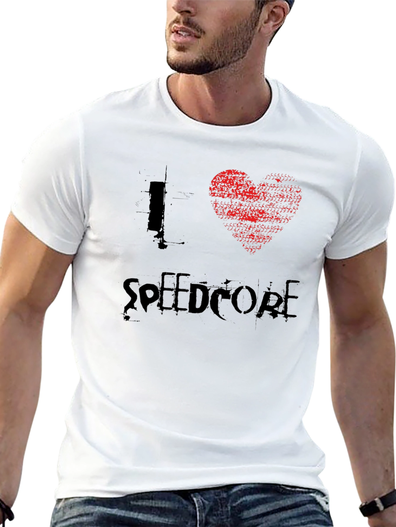 I Heart Speedcore Black T-Shirt
