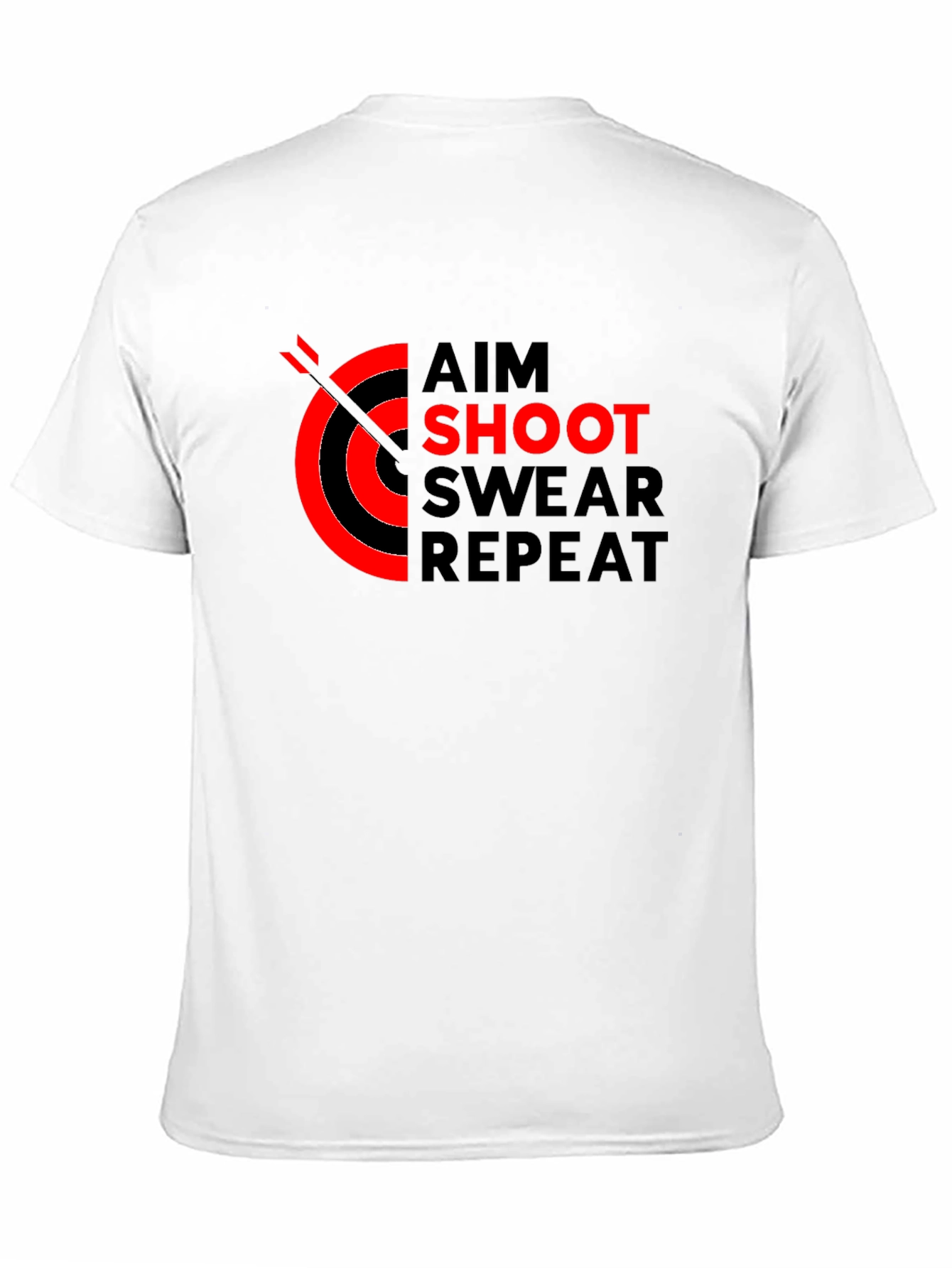 Aim Shoot Swear Repeat T-Shirt Black Archery