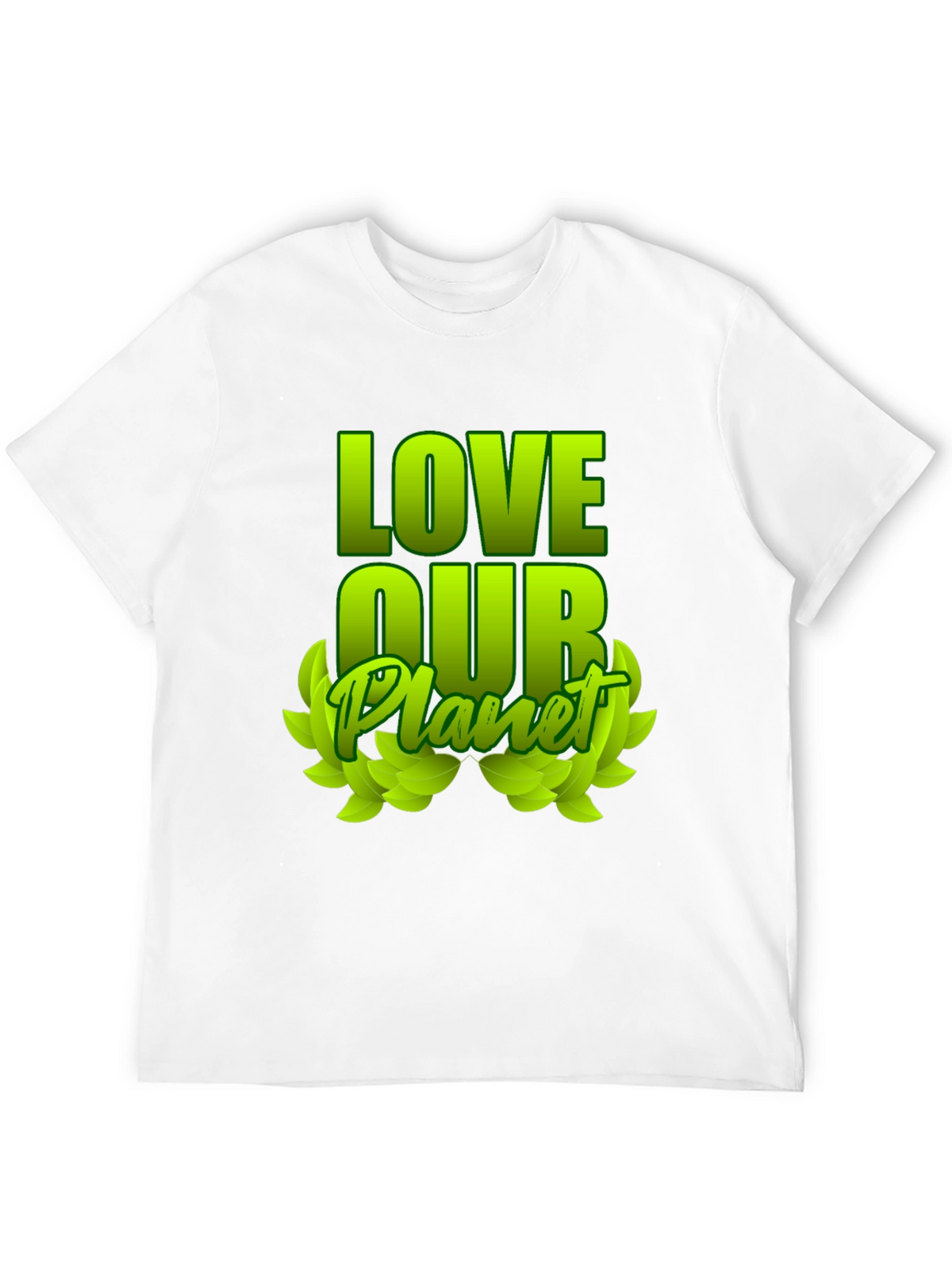 Love Our Planet Green Graphic T-Shirt