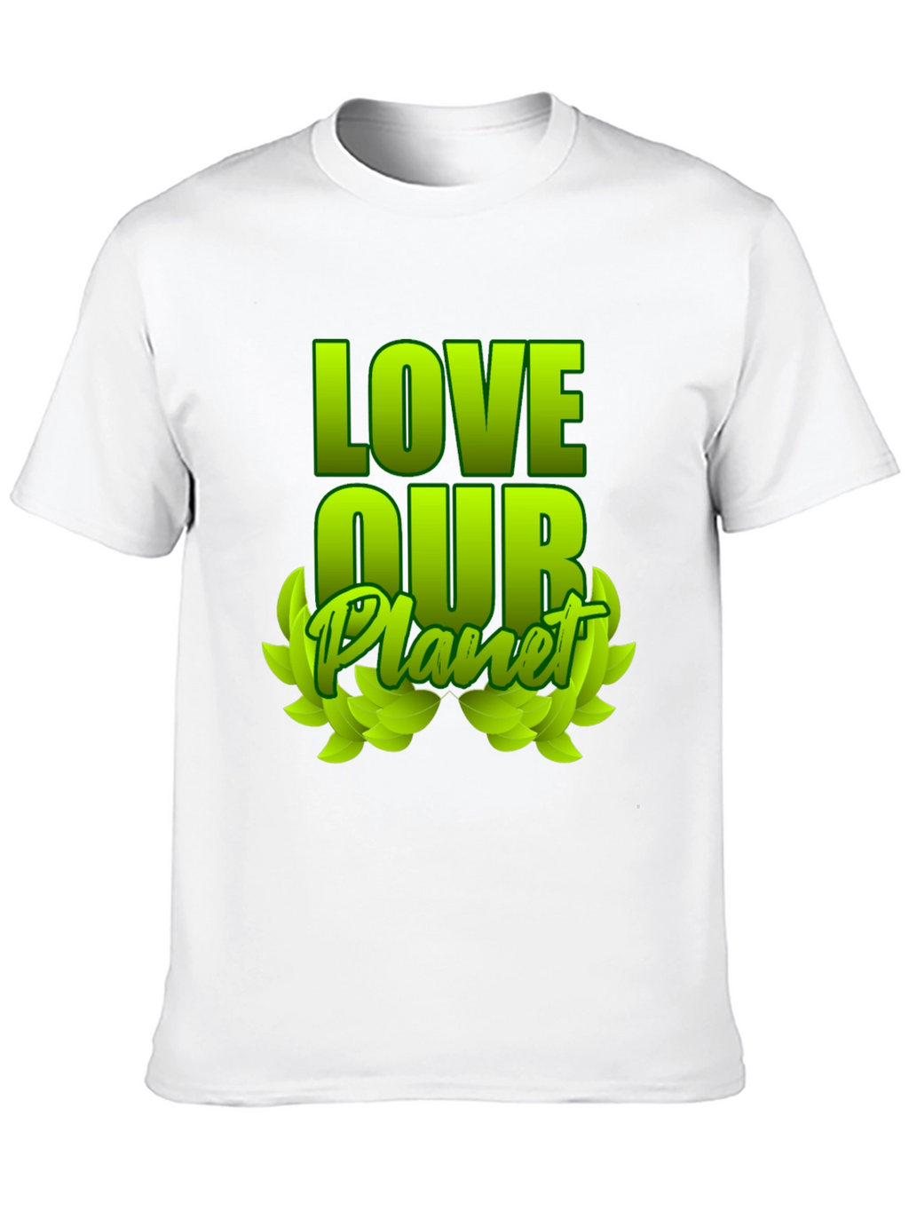 Love Our Planet Green Graphic T-Shirt