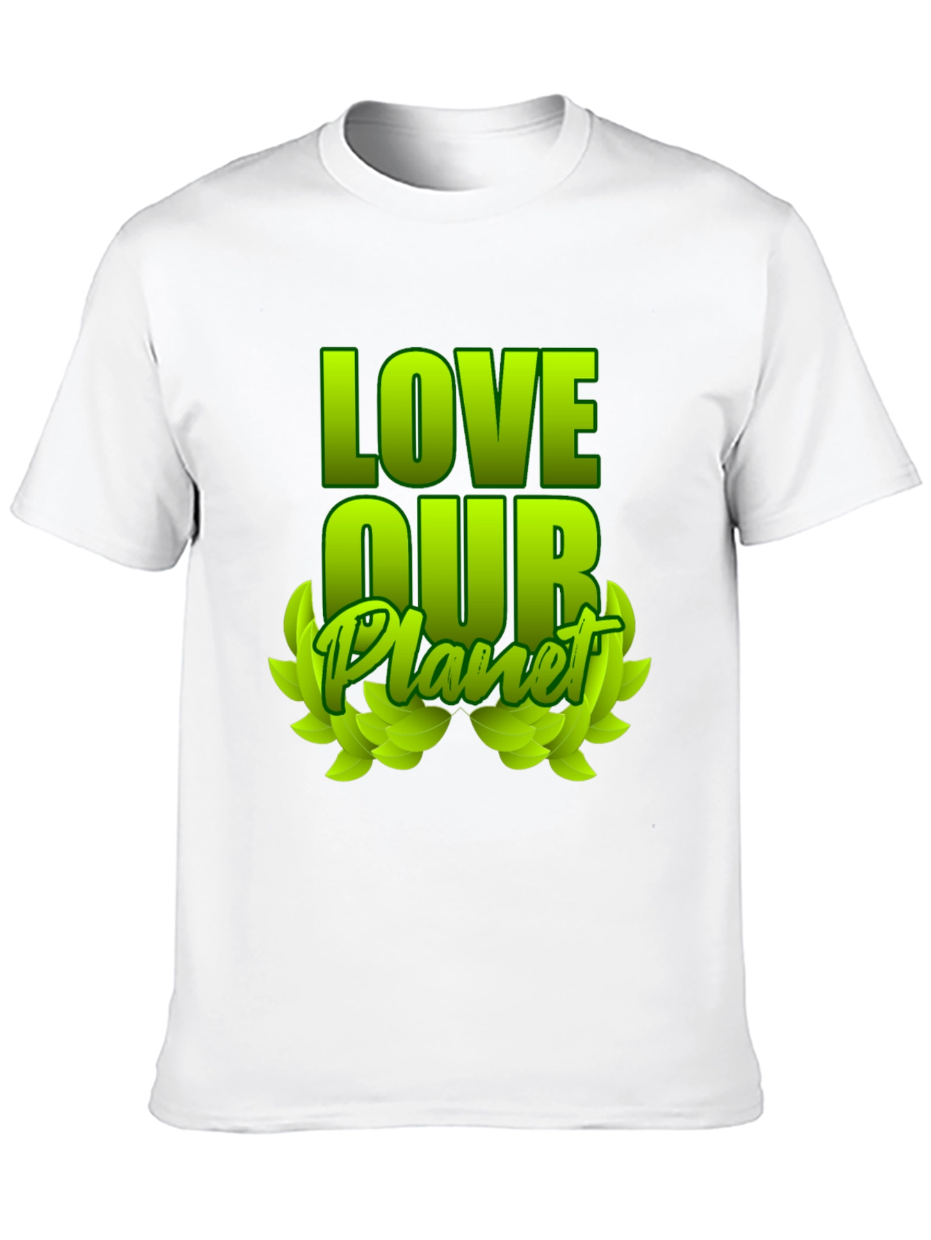 Love Our Planet Green Graphic T-Shirt