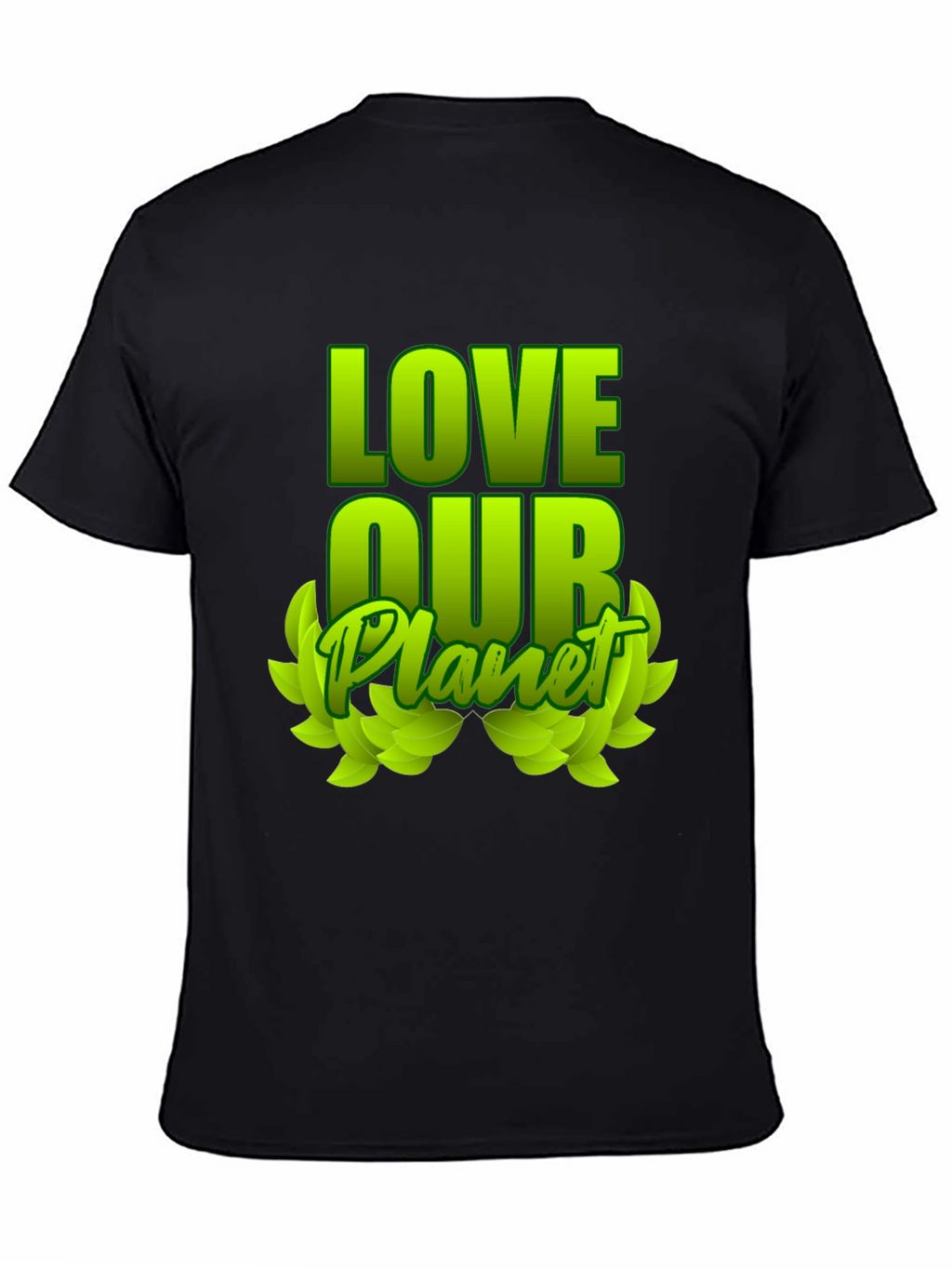 Love Our Planet Green Graphic T-Shirt