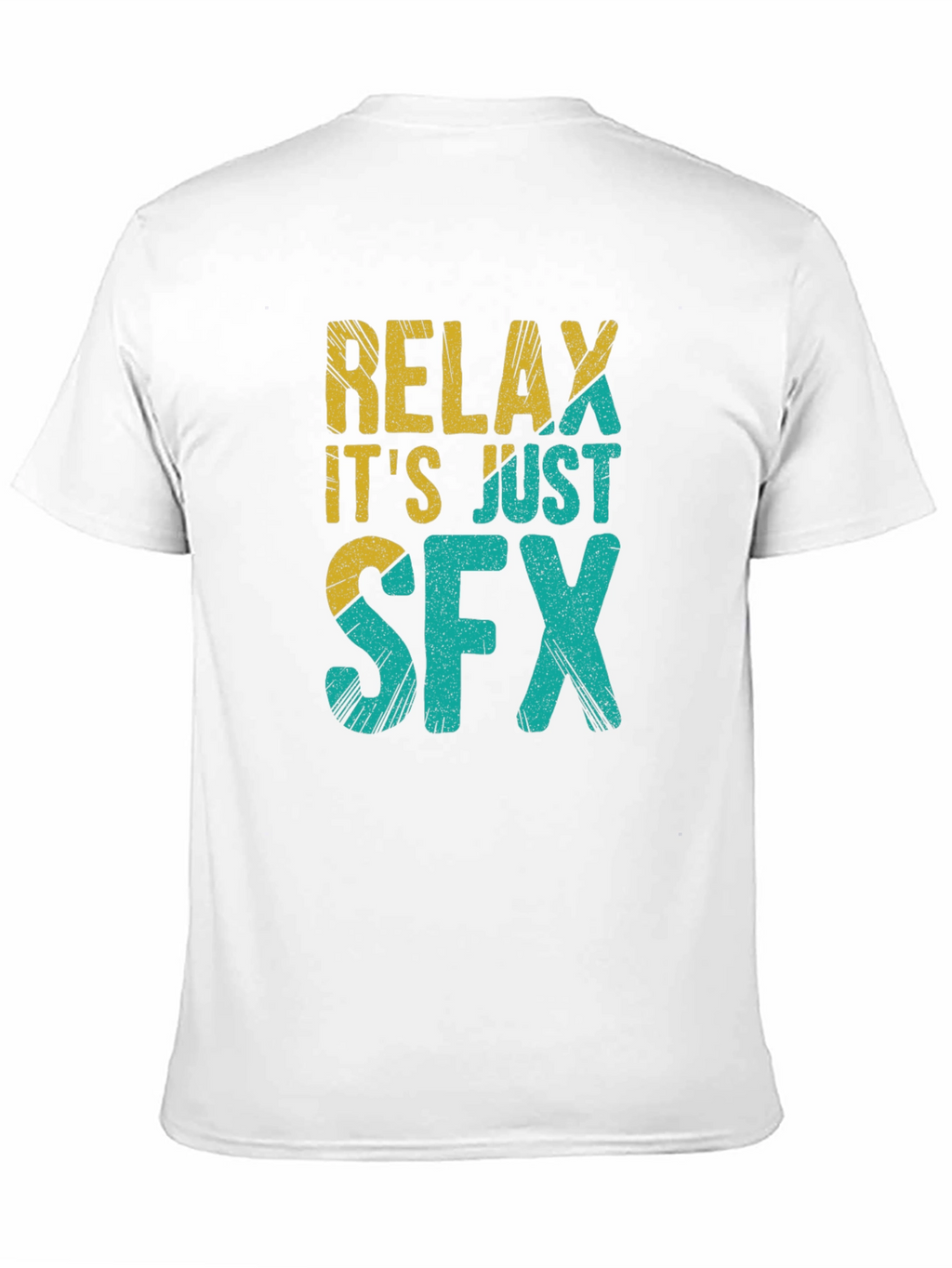Relax Its Just SFX Black Graphic Tee
