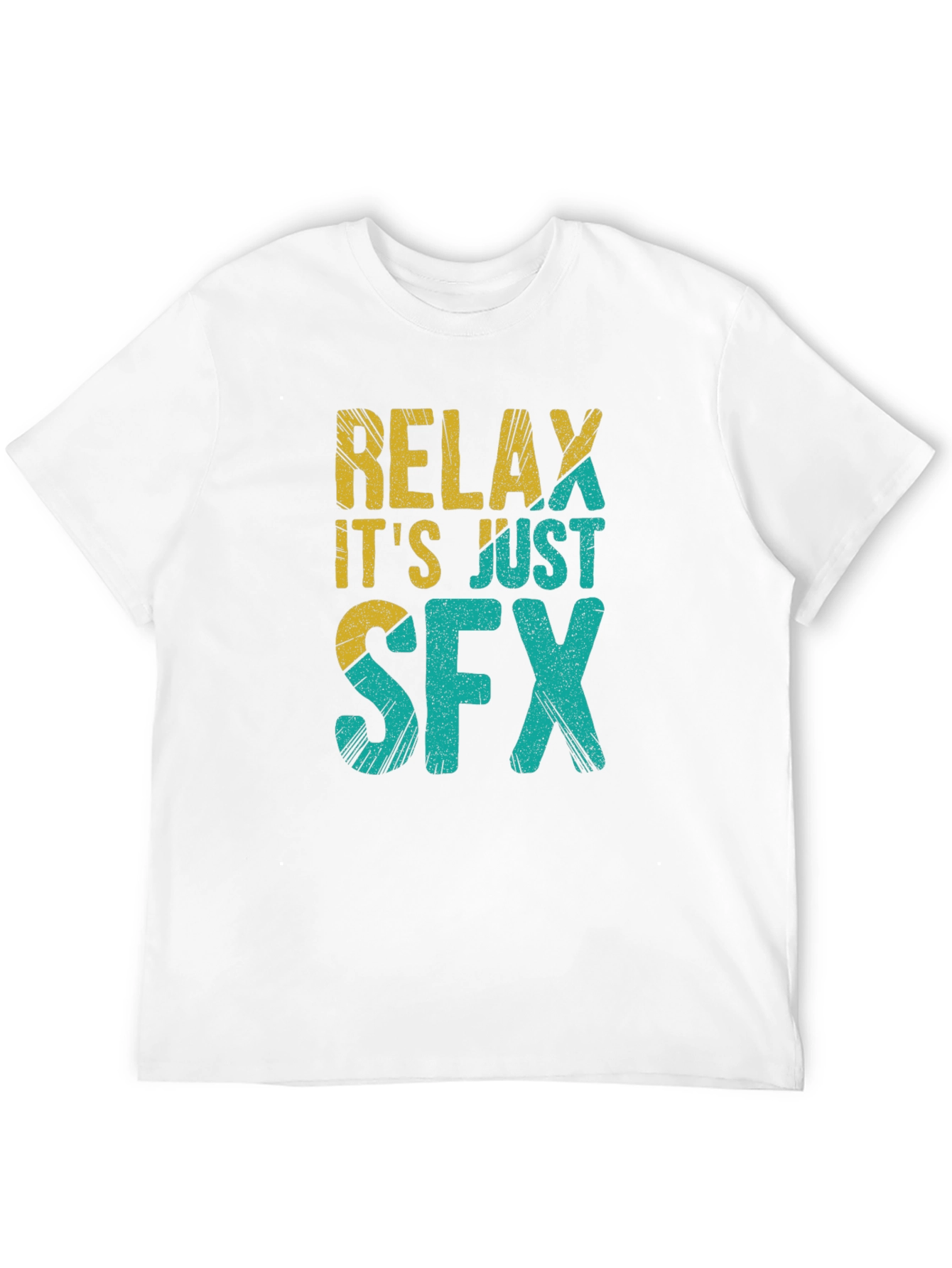 Relax Its Just SFX Black Graphic Tee