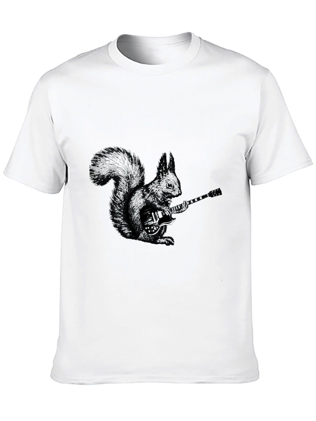 Squirrel Guitarist Graphic Tee
