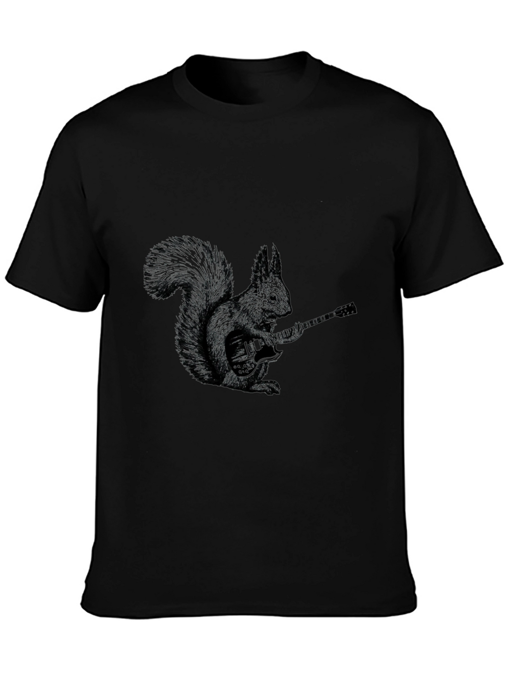 Squirrel Guitarist Graphic Tee