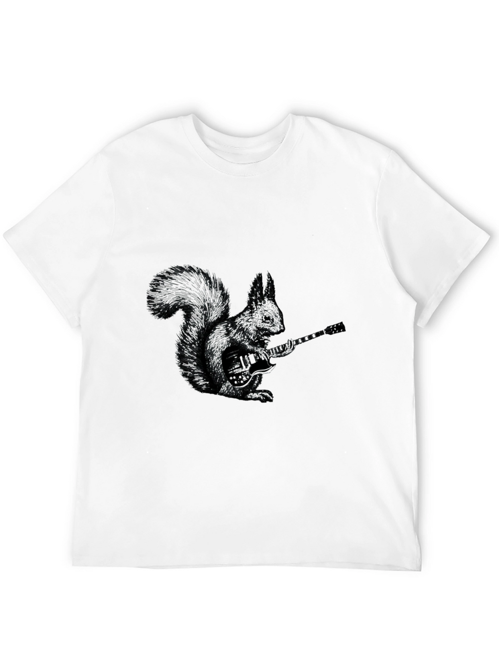 Squirrel Guitarist Graphic Tee