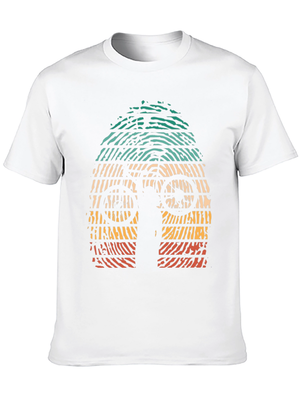 Retro Mountain Biker Graphic Tee - Black