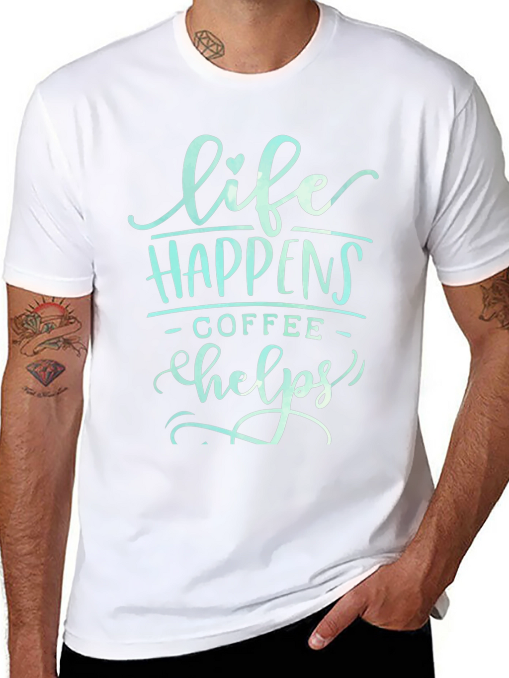 Life Happens Coffee Helps Graphic T-Shirt