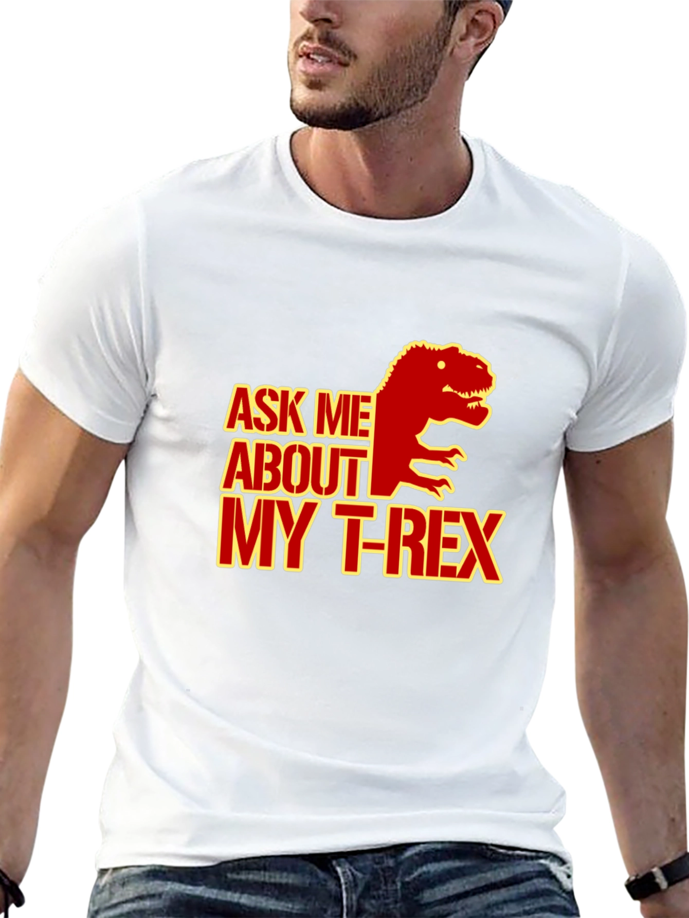 Ask Me About My T-Rex Graphic Tee